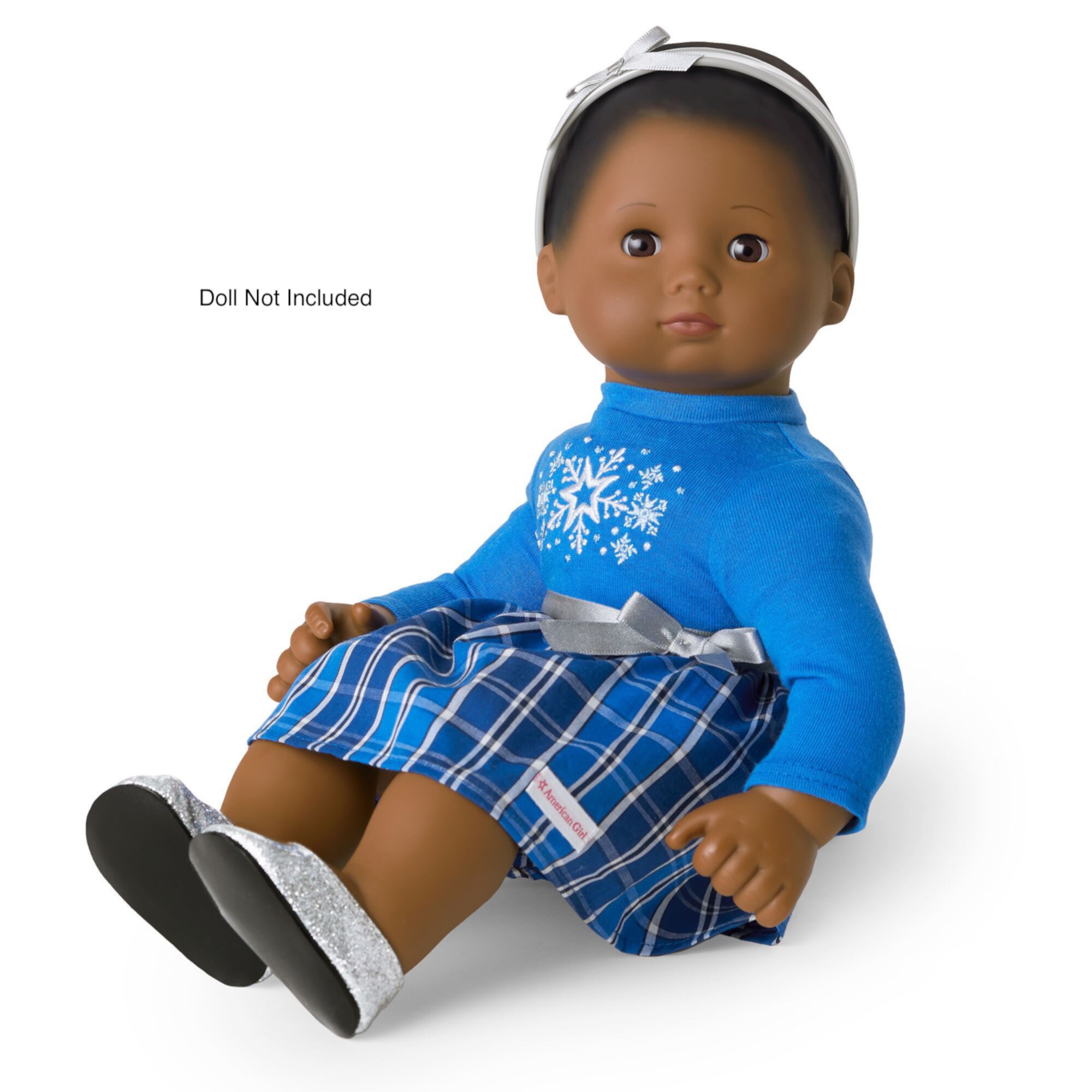 American Girl Bitty Baby Star and Snow Dress for 15 Inch Dolls (Doll Not Included) American Girl