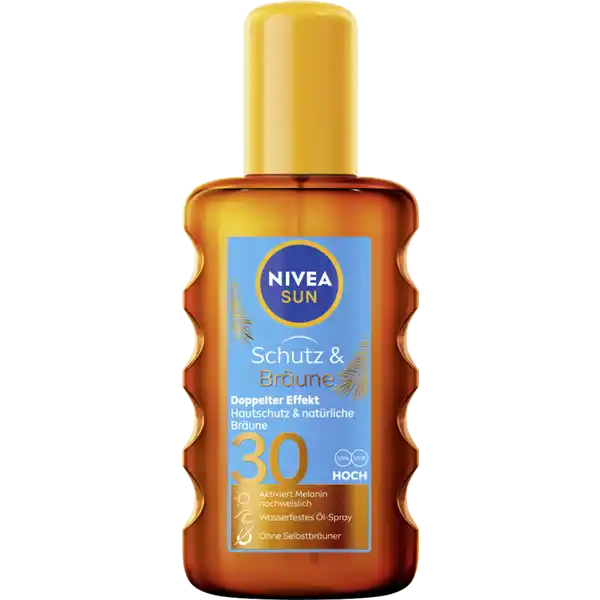 Nivea Sun Bronze & Protect sunscreen oil spray SPF30 -200ml/6.76 fl oz Nivea