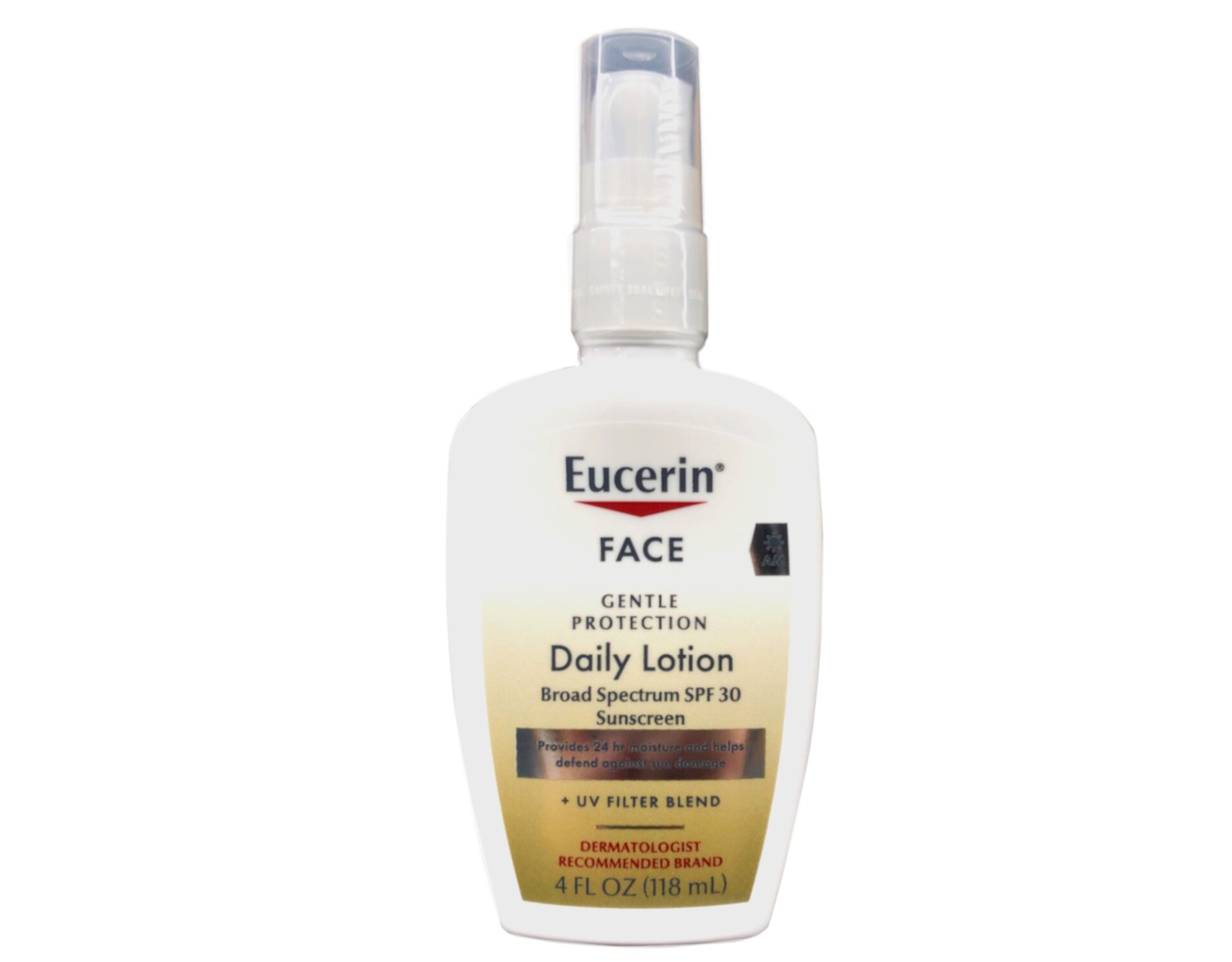 Eucerin AM Face Gentle Protection Daily Lotion SPF 30 Sunscreen, 24-Hour Moisture, 4 fl oz Eucerin