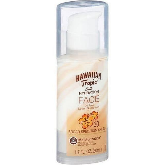 Hawaiian Tropic Silk Hydration Weightless Face Sunscreen SPF 30, 1.7 oz Hawaiian Tropic