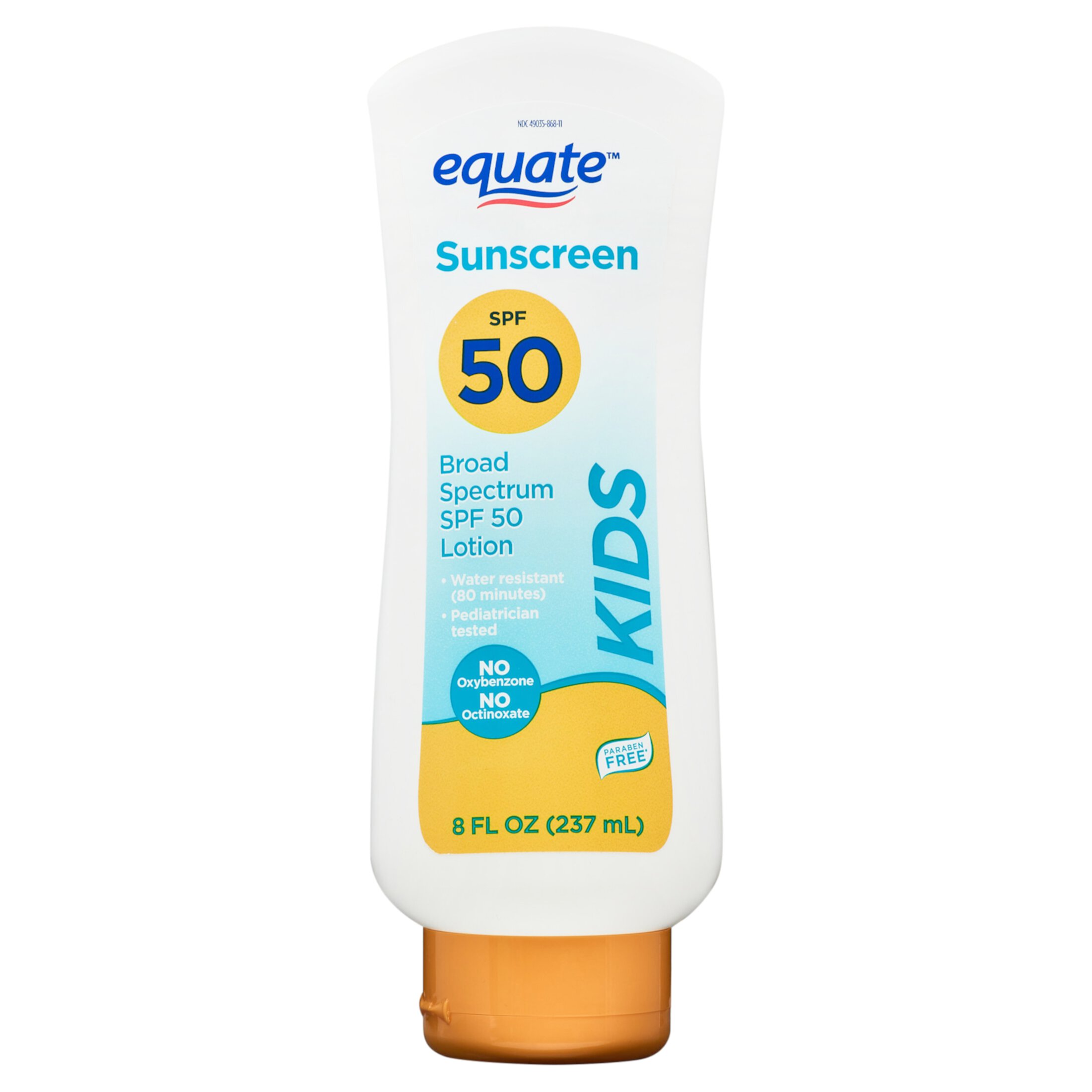 Equate Kids Broad Spectrum Sunscreen Lotion, SPF 50, 8 fl oz Equate