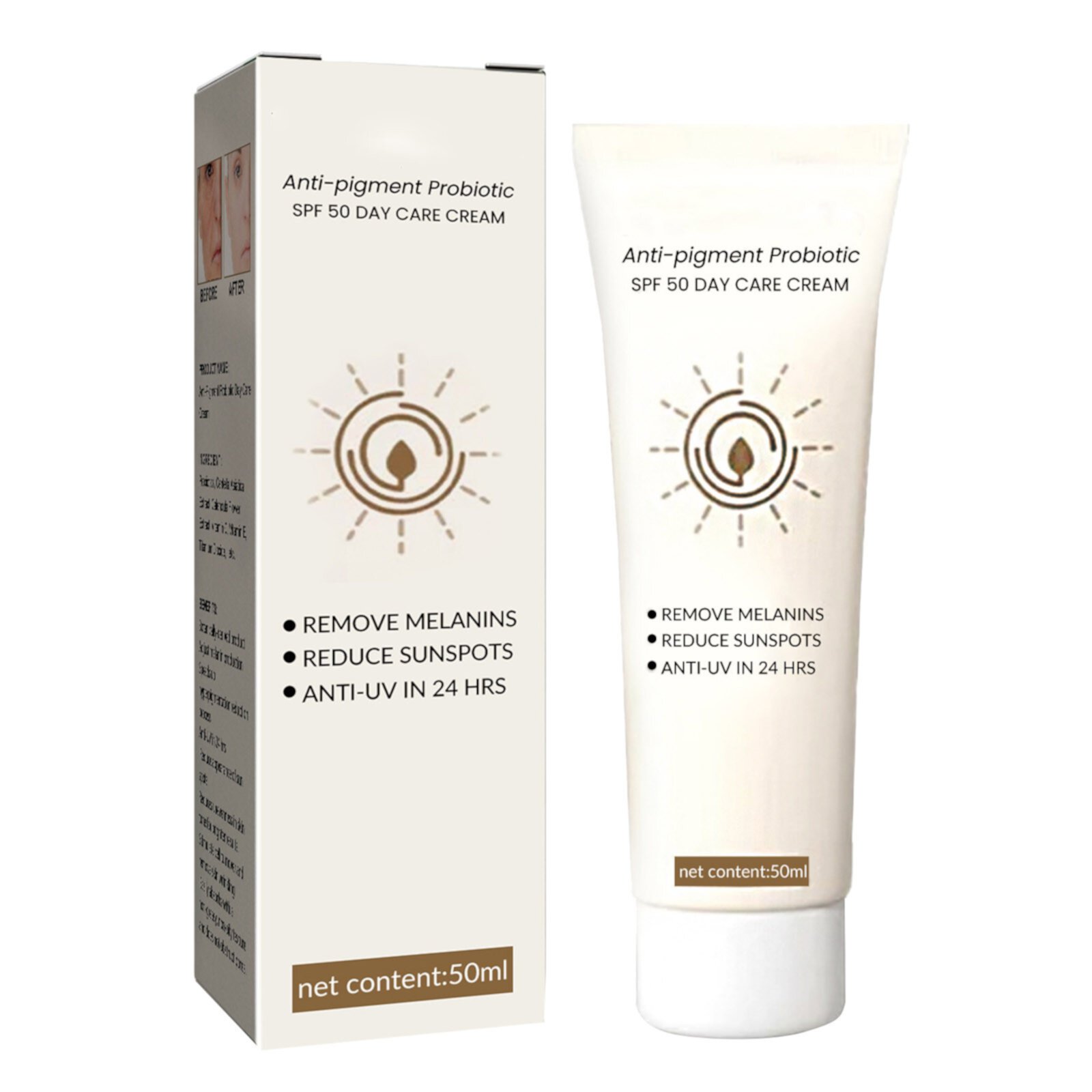 Sunscreen Skin Care Probiotic for Water and Sweat Resistance Lightweight Coverage And Sunscreen for Face YADEOU