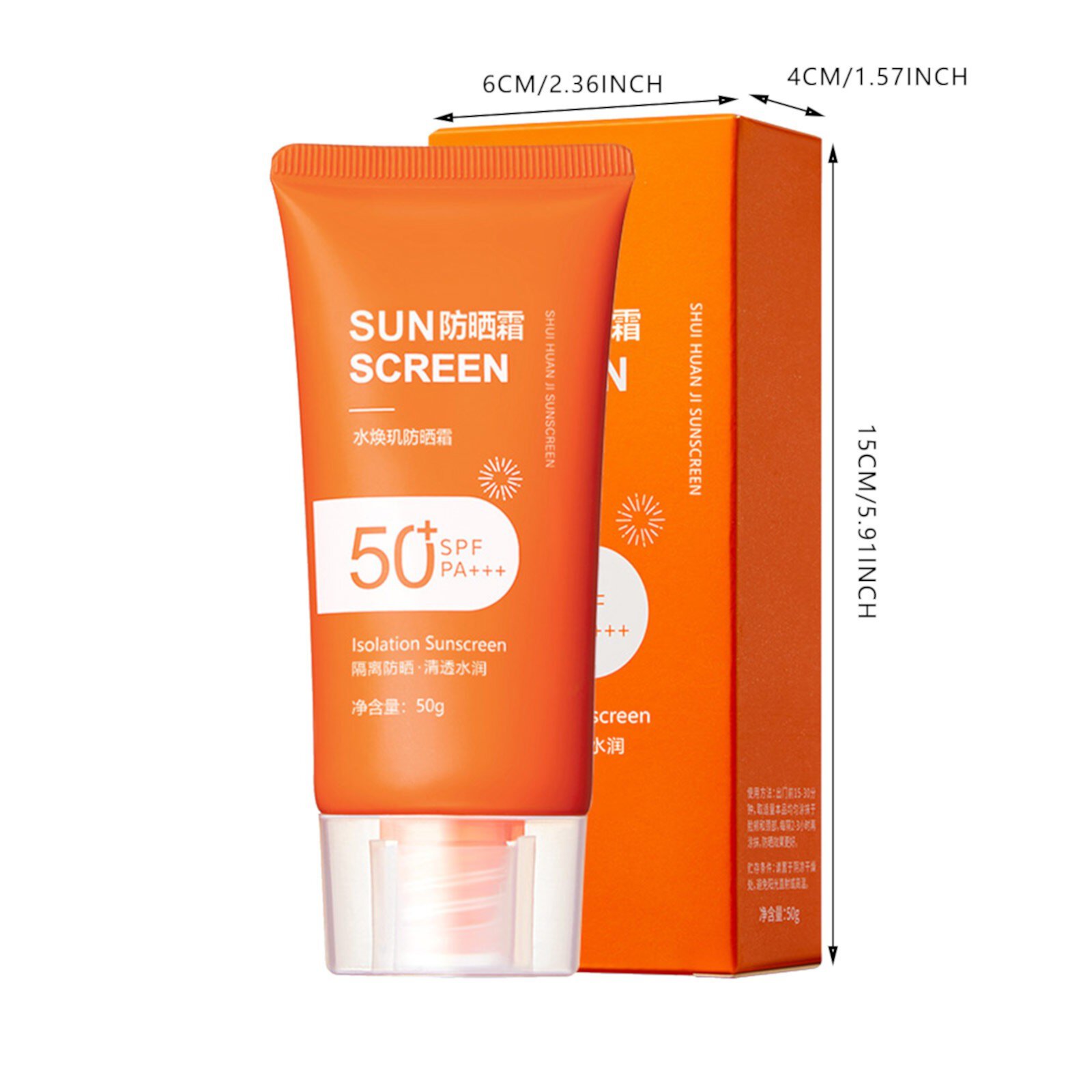 Sunscreen for Face SPF 50+ High Efficiency Isolation Long Lasting Sweat Three in One Lotion Skin Health Skin Care Clearance NRUDPQV