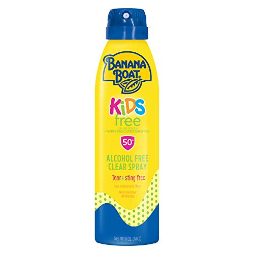 Banana Boat Kids Sport Sunscreen Spray SPF 50, 6oz | Childrens Sunscreen, Kids Sunblock, Oxybenzone Free Sunscreen for Kids, Spray On Sunscreen, Alcohol Free Sunscreen SPF 50, 6oz BANANA BOAT