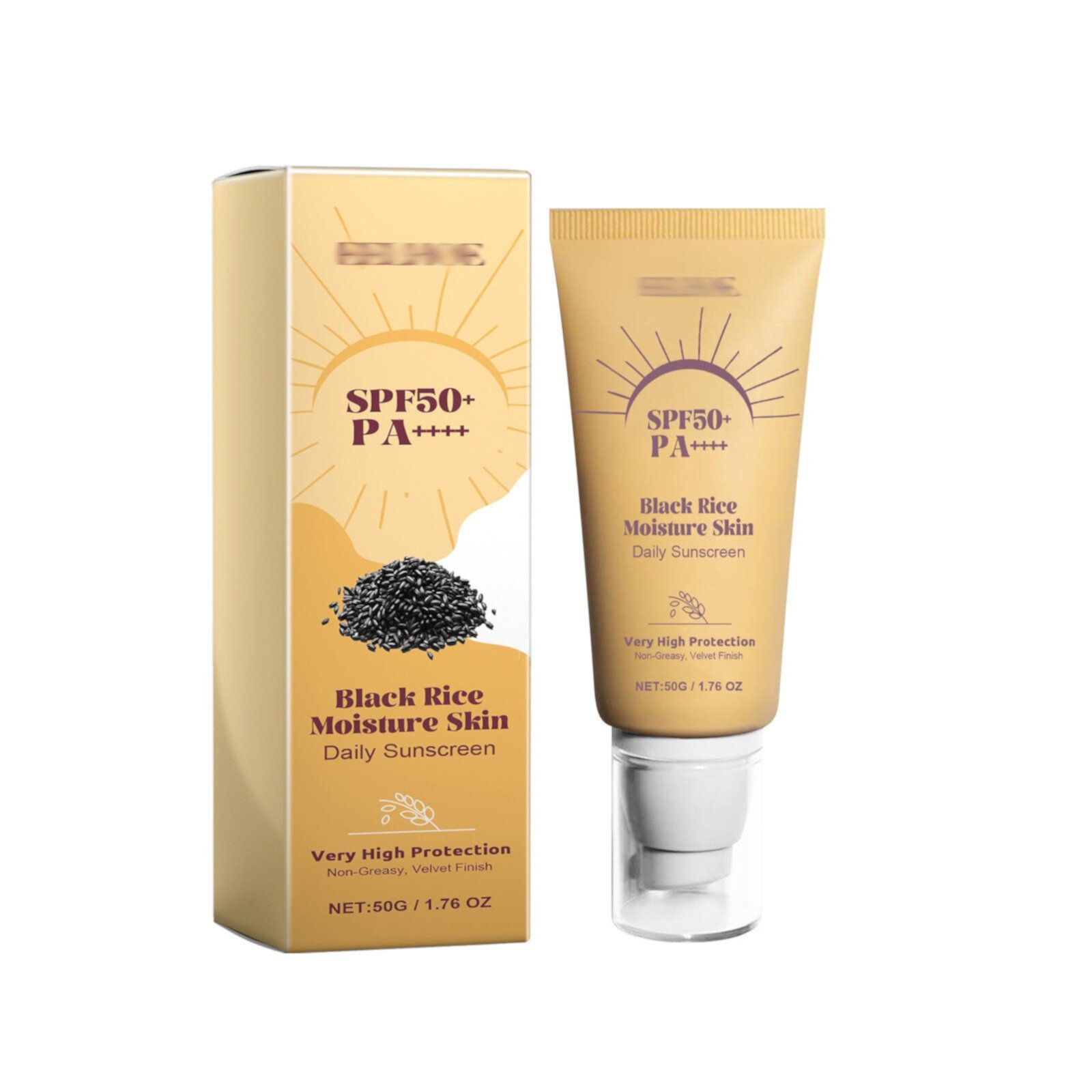 Sunscreen Stick Face Moisturizer Black Rice Daily 50g Formula Non Greasy Velvet Finish Sunscreen Sun Protection Cream Lotion ANGUYU