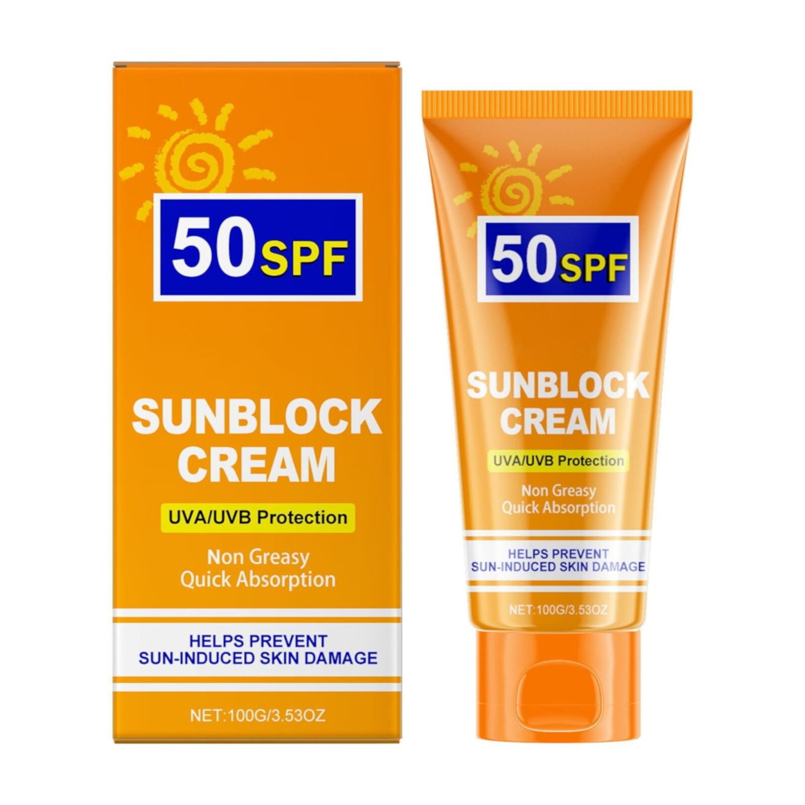 Best Sale! Tinted Sunscreen For Face, Sunscreen Balm, Moisturizing Sun Balm, SPF50 Sunscreen For Face With UV Care, Water Resistant And Non-Greasy Sunscreen 100g BUYHO