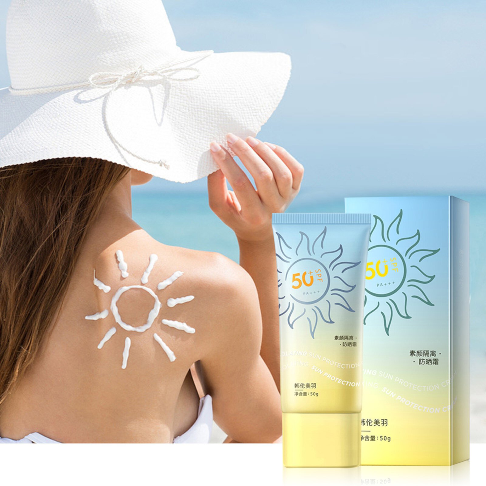 EWASWON Sheer Mineral Sunscreen Stick for Face & Body,SportSafe Sunscreen: Sweat-Proof Sun Lotion SPF 50+ - Keep Your Skin Safe During Intense Workouts EWASWON