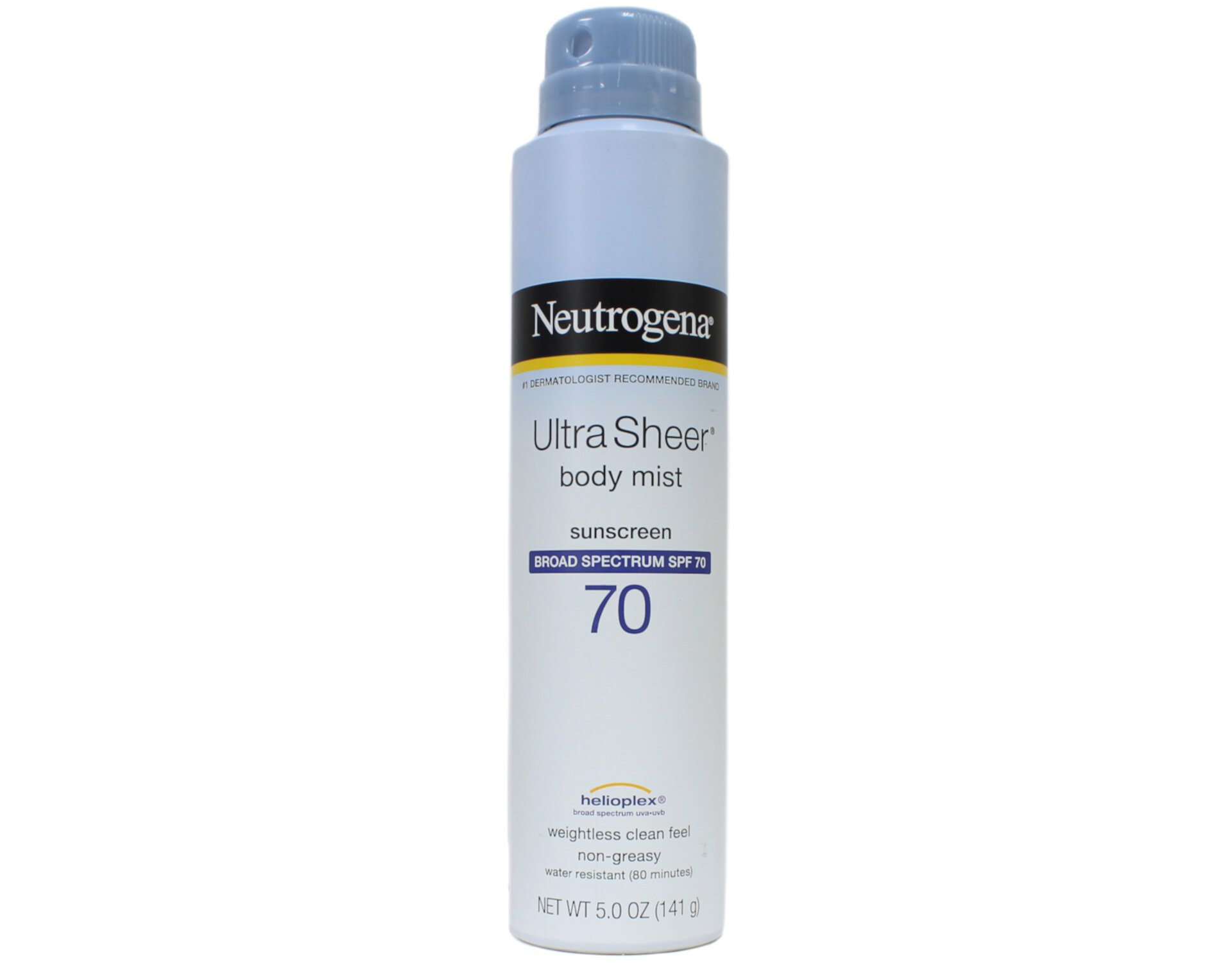 Neutrogena Ultra Sheer Body Mist Full Reach Sunscreen Spray Broad Spectrum SPF 70 5 oz (Pack of 6) Neutrogena