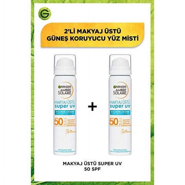 Garnier 2 Ambre Solaire Over Makeup Super UV Protection Mist SPF50 Set Garnier