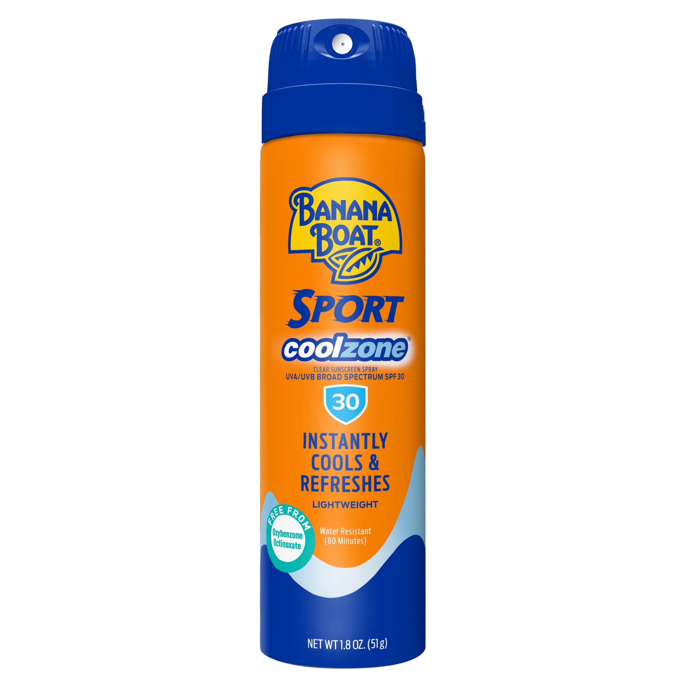 Banana Boat Sport Cool Zone SPF 30 Adult Sunscreen Spray, Travel Size, 1.8 oz BANANA BOAT