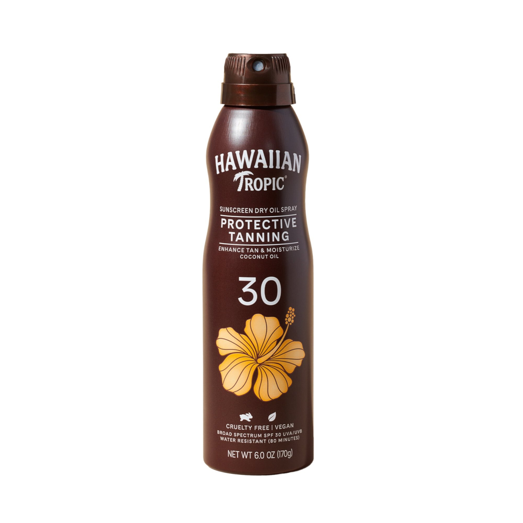 Hawaiian Tropic Protective Tanning Spray Sunscreen SPF 30, 6oz Hawaiian Tropic