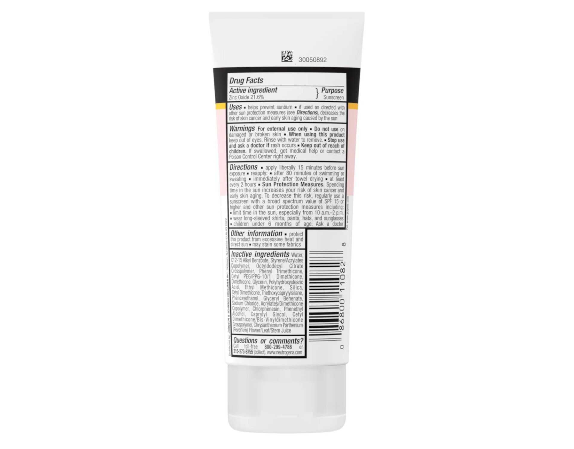 Neutrogena Pure & Free Baby Mineral Sunscreen with SPF 50 Fragrance Free Neutrogena