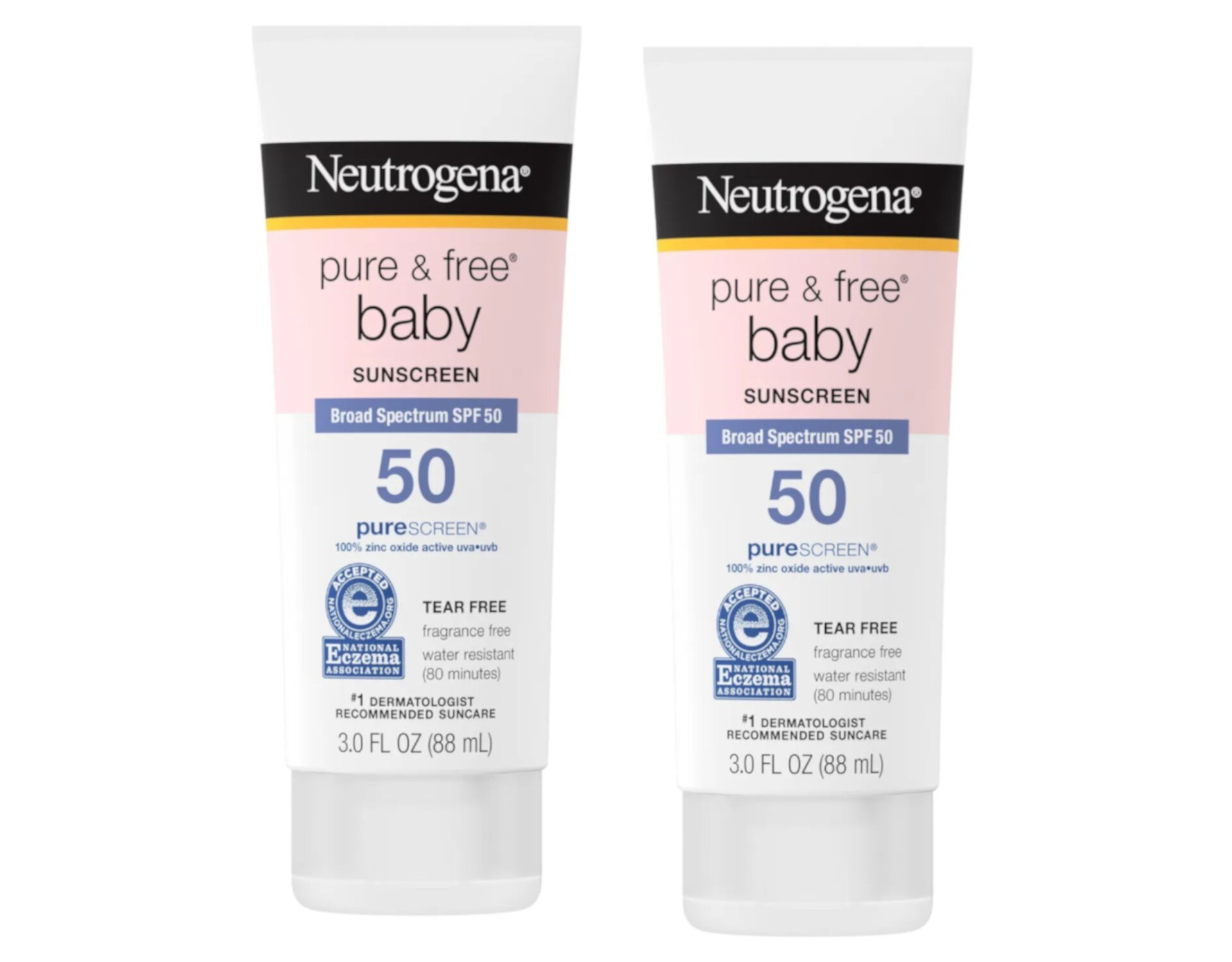 Neutrogena Pure & Free Baby Sunscreen Lotion SPF 50 3 oz (Pack of 2) Neutrogena