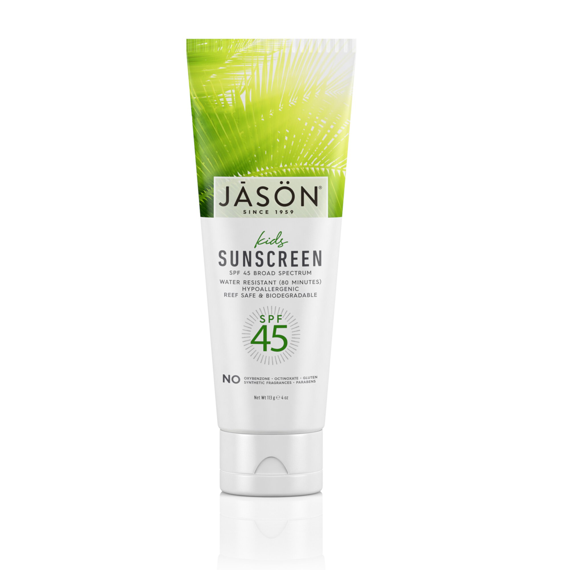 JASON Kids Broad Spectrum SPF 45 Sunscreen Lotion, 4 oz. JASON