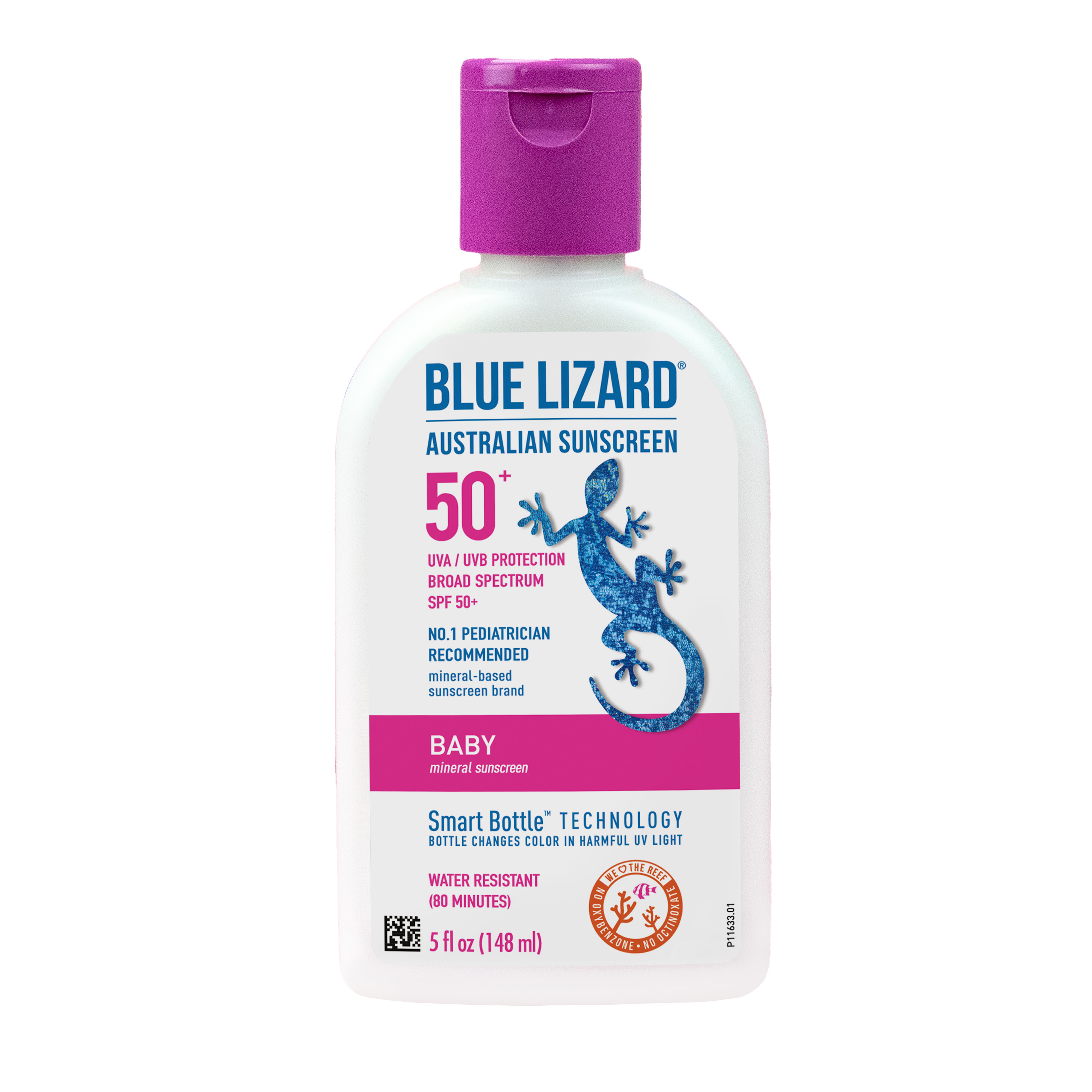 Blue Lizard Australian Mineral Sunscreen Lotion, Baby, SPF 50+, 5 oz Blue Lizard