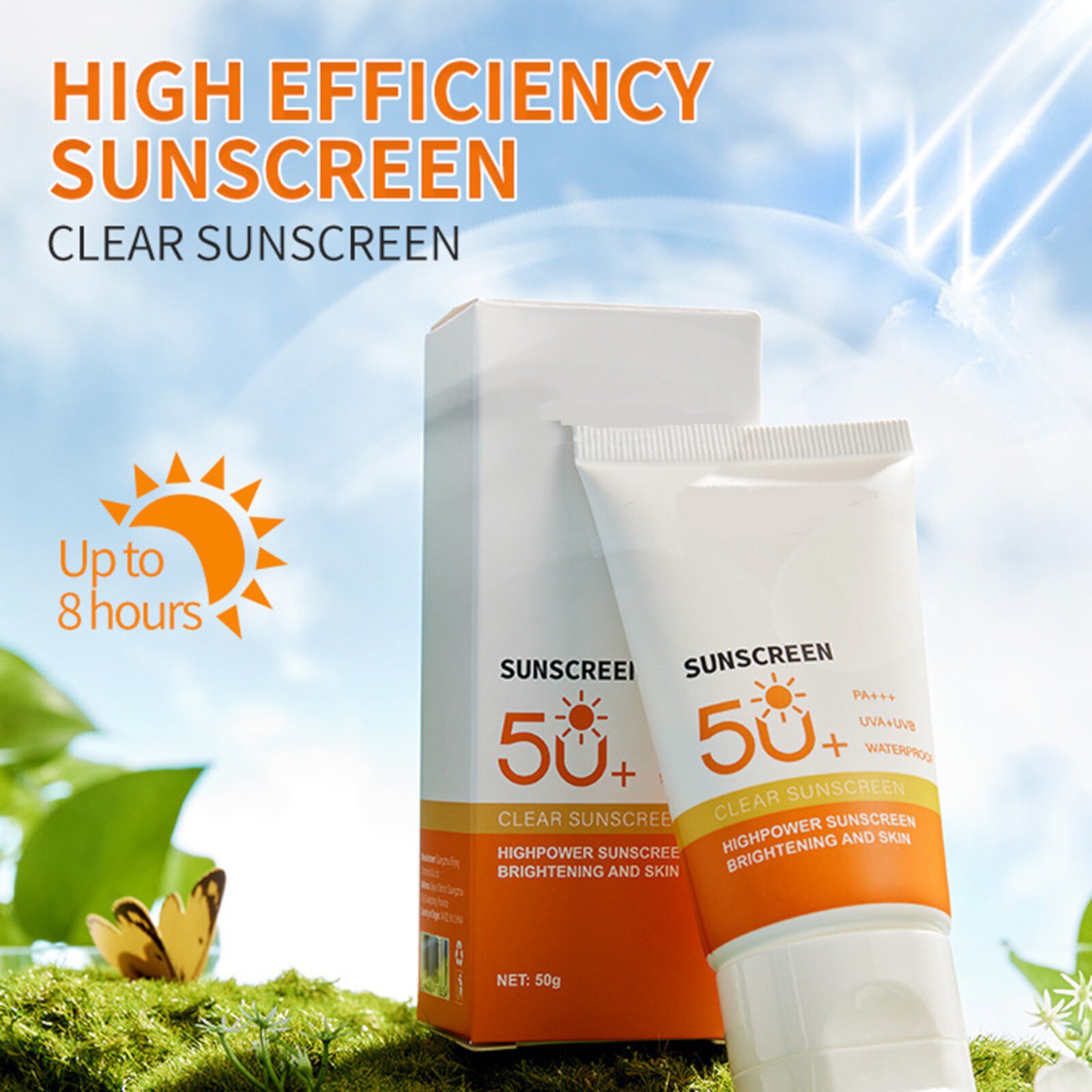 LINMOUA Sensitive Sunscreen With Oxide, 50+, Water Resistant, UVA/UVB With Smart Bottle Technology - Free, 5 Oz LINMOUA