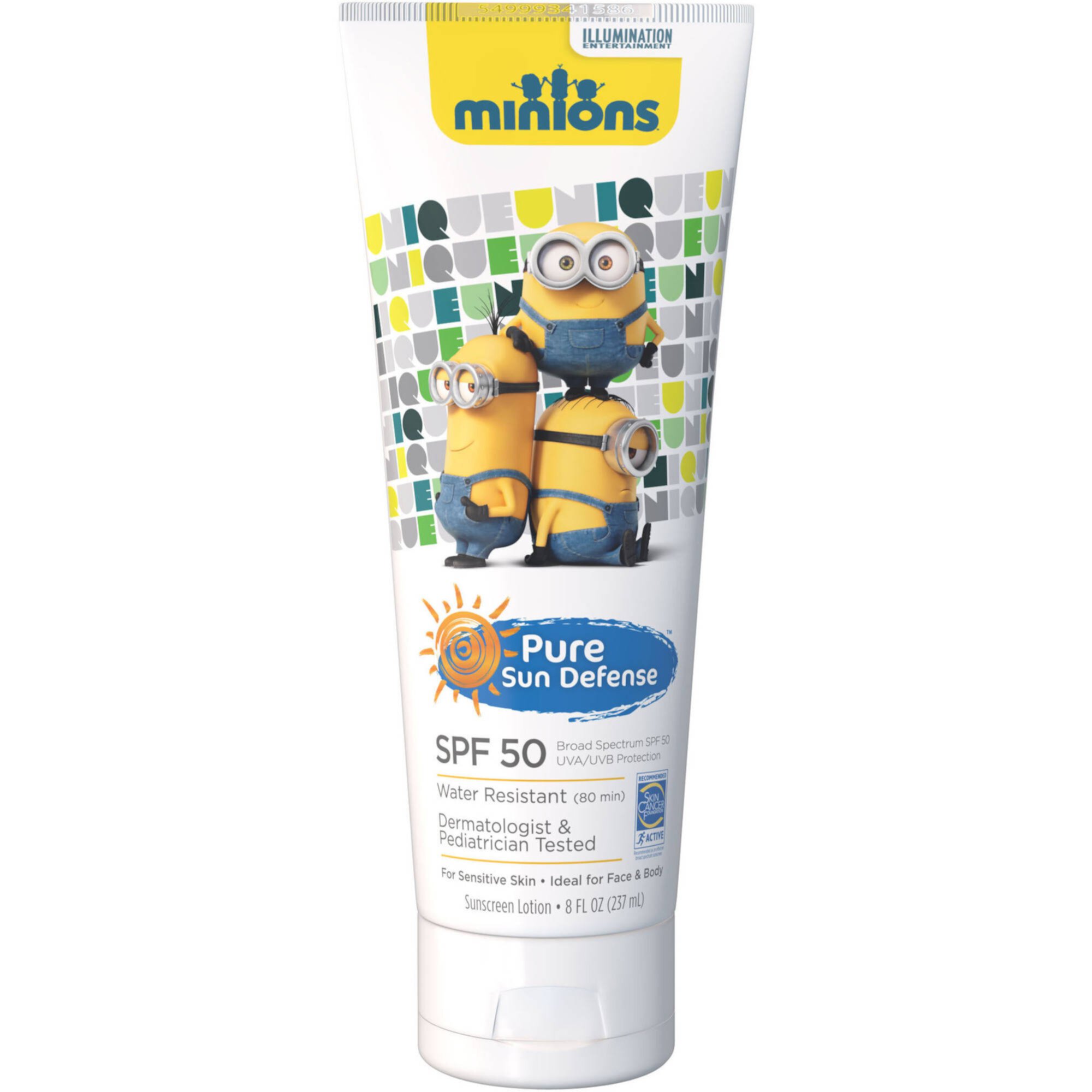 Pure Sun Defense Minions Sunscreen Lotion, SPF 50, 8 fl oz Pure Sun Defense