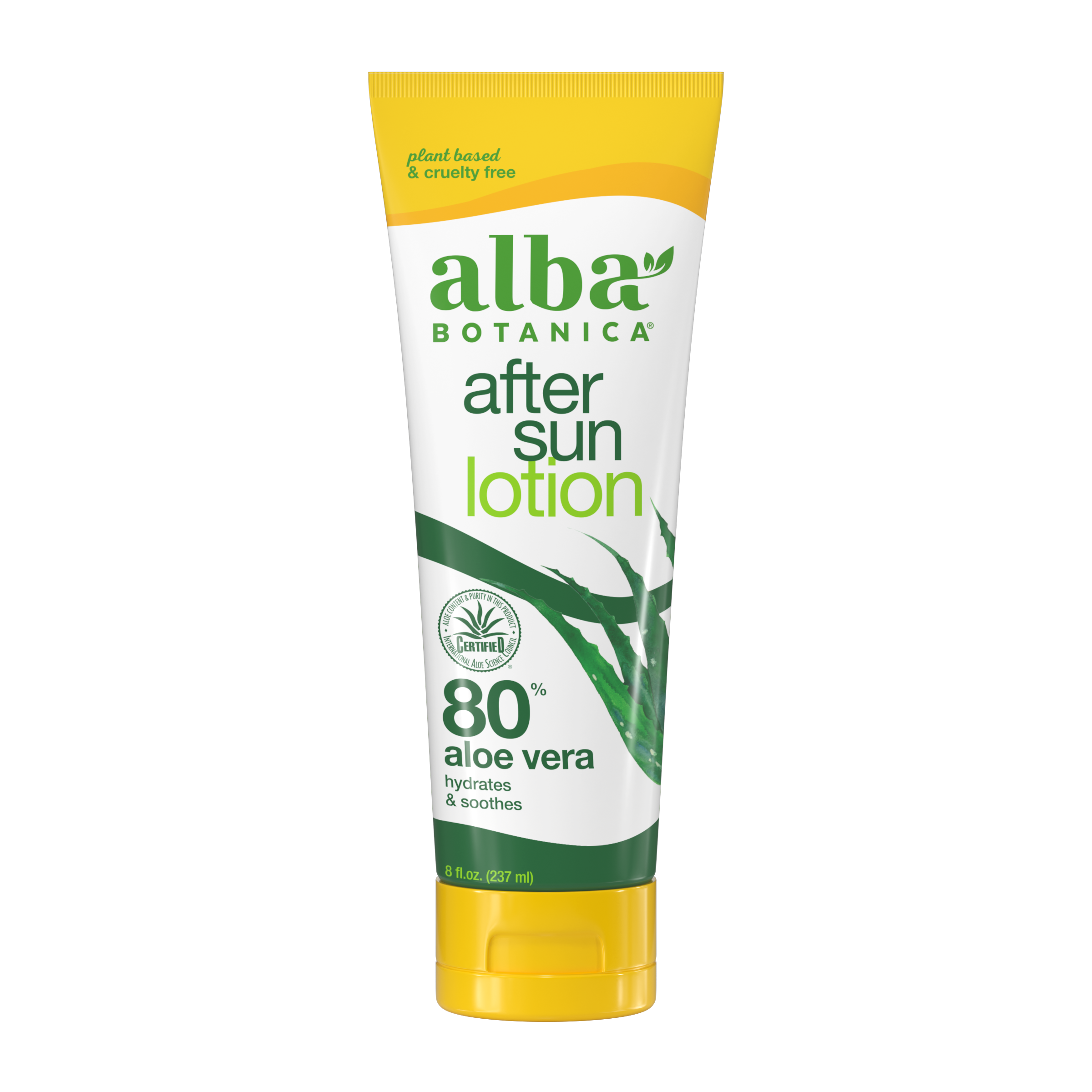 Alba Botanica - Very Emollient After Sun 85% Aloe Vera Lotion - 8 fl. oz. Alba Botanica