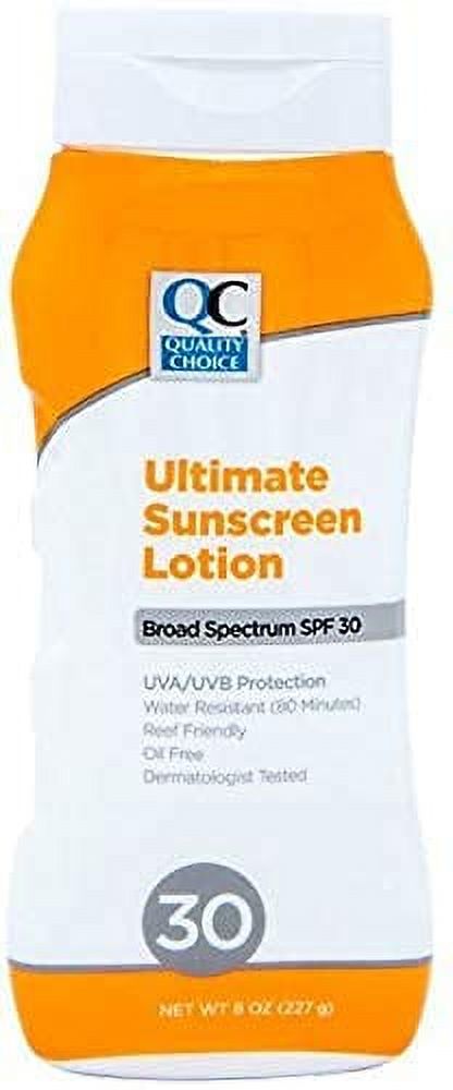 Ultimate Sunscreen SPF 30 Lotion 8 oz Quality Choice