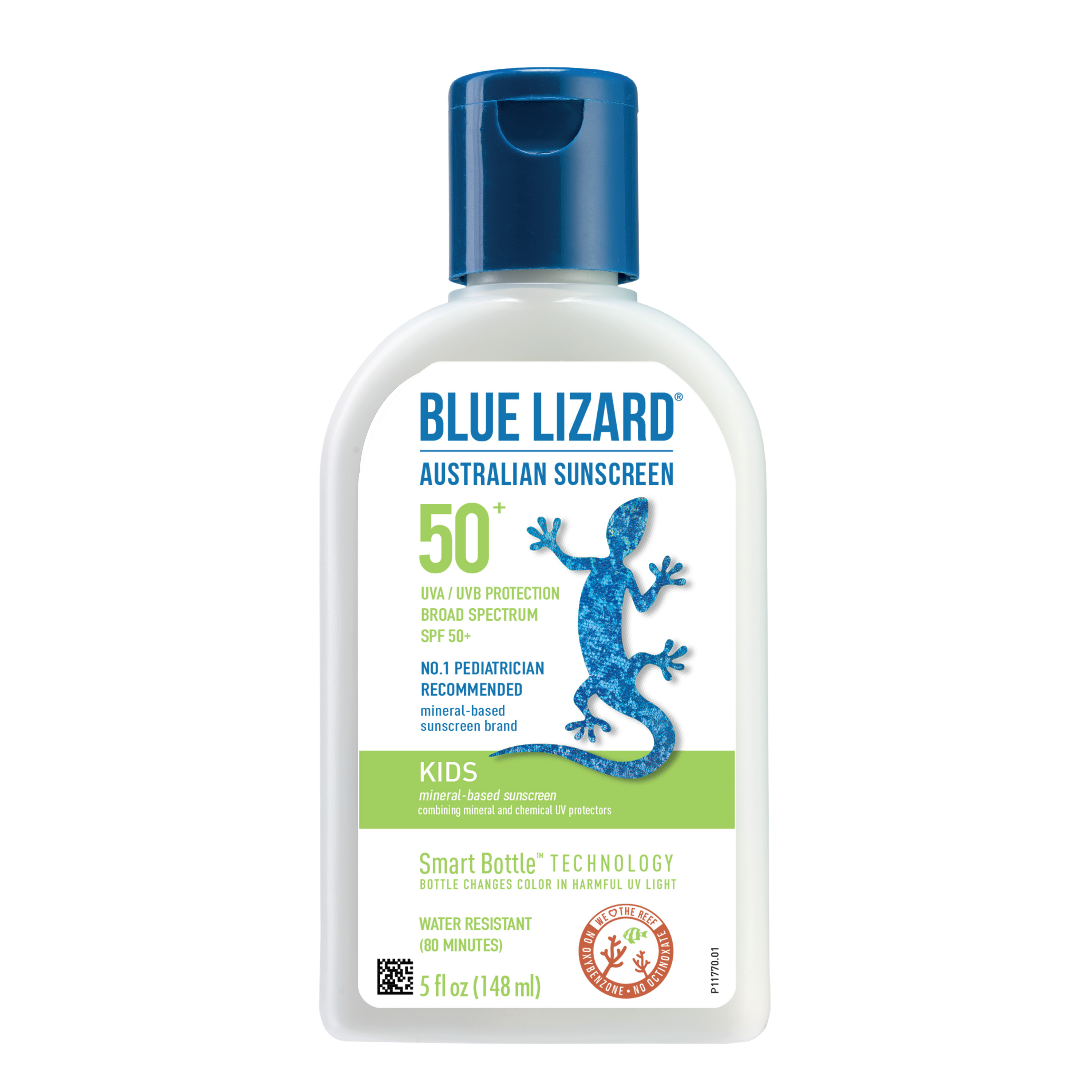 Blue Lizard Kids Mineral-Based Sunscreen, SPF 50+, 5 fl oz Blue Lizard