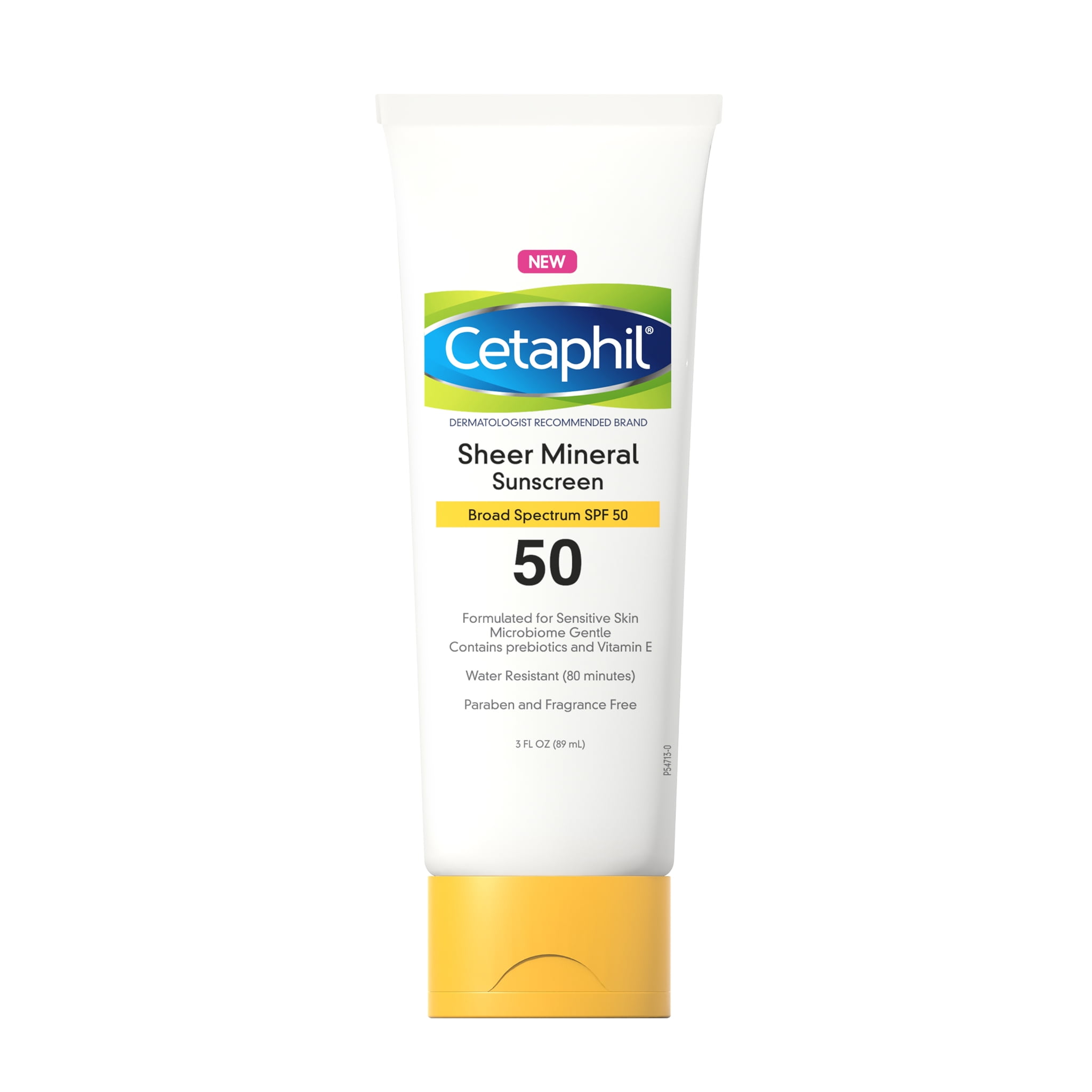 (2 pack) Cetaphil Sheer Sunscreen Lotion for Face & Body SPF 50, 100% Mineral UV Filters, 3 oz Cetaphil