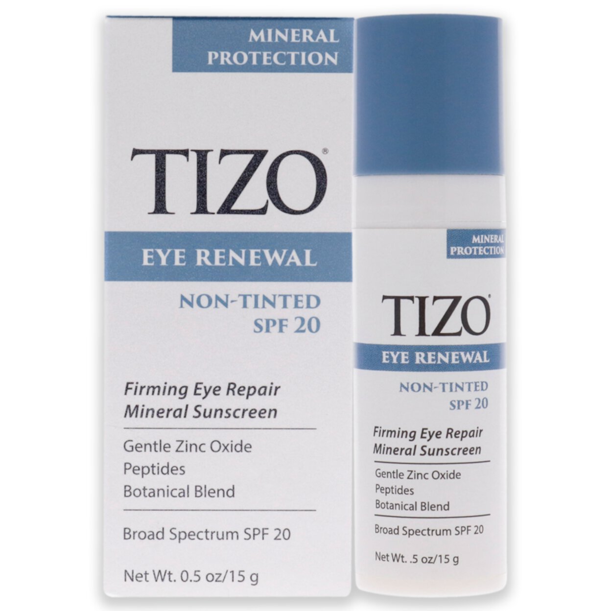 Eye Renewal Non-Tinted SPF 20 by Tizo for Women - 0.5 oz Sunscreen Tizo