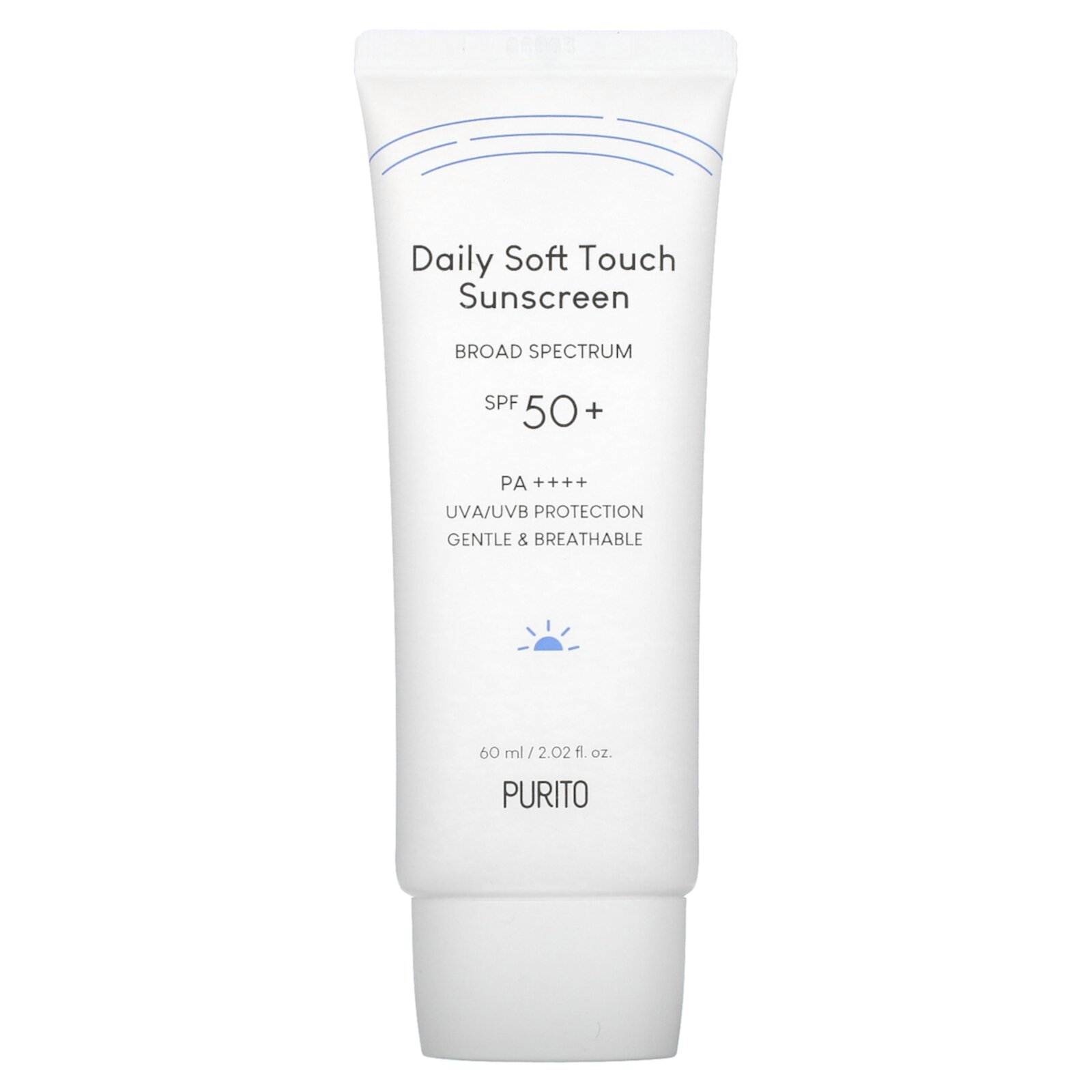 Daily Soft Touch Sunscreen, SPF 50+, PA++++, 2.02 fl oz (60 ml), Purito Purito