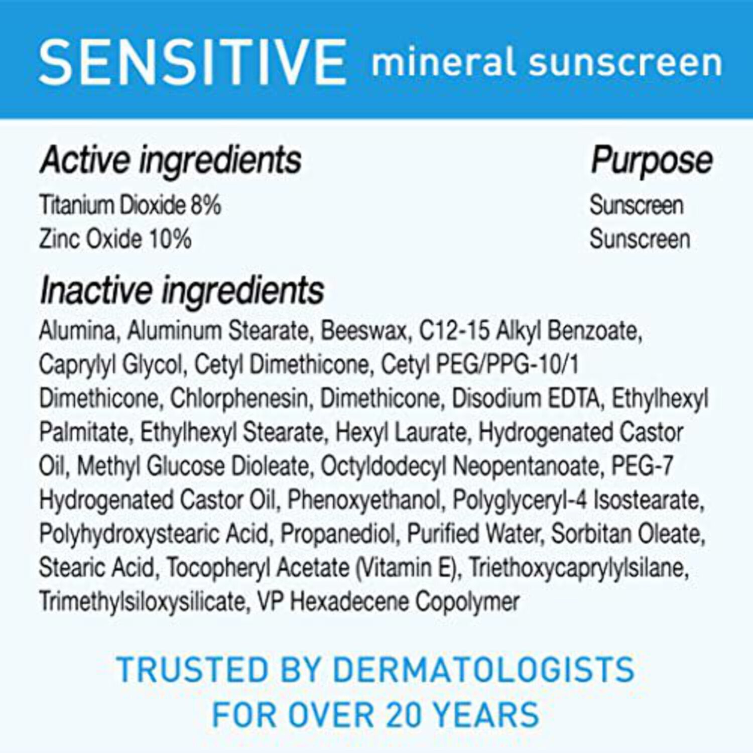 BLUE LIZARD Sunscreen Sensitive Gel, Spf 30+ for Skin, 3 Oz Blue Lizard