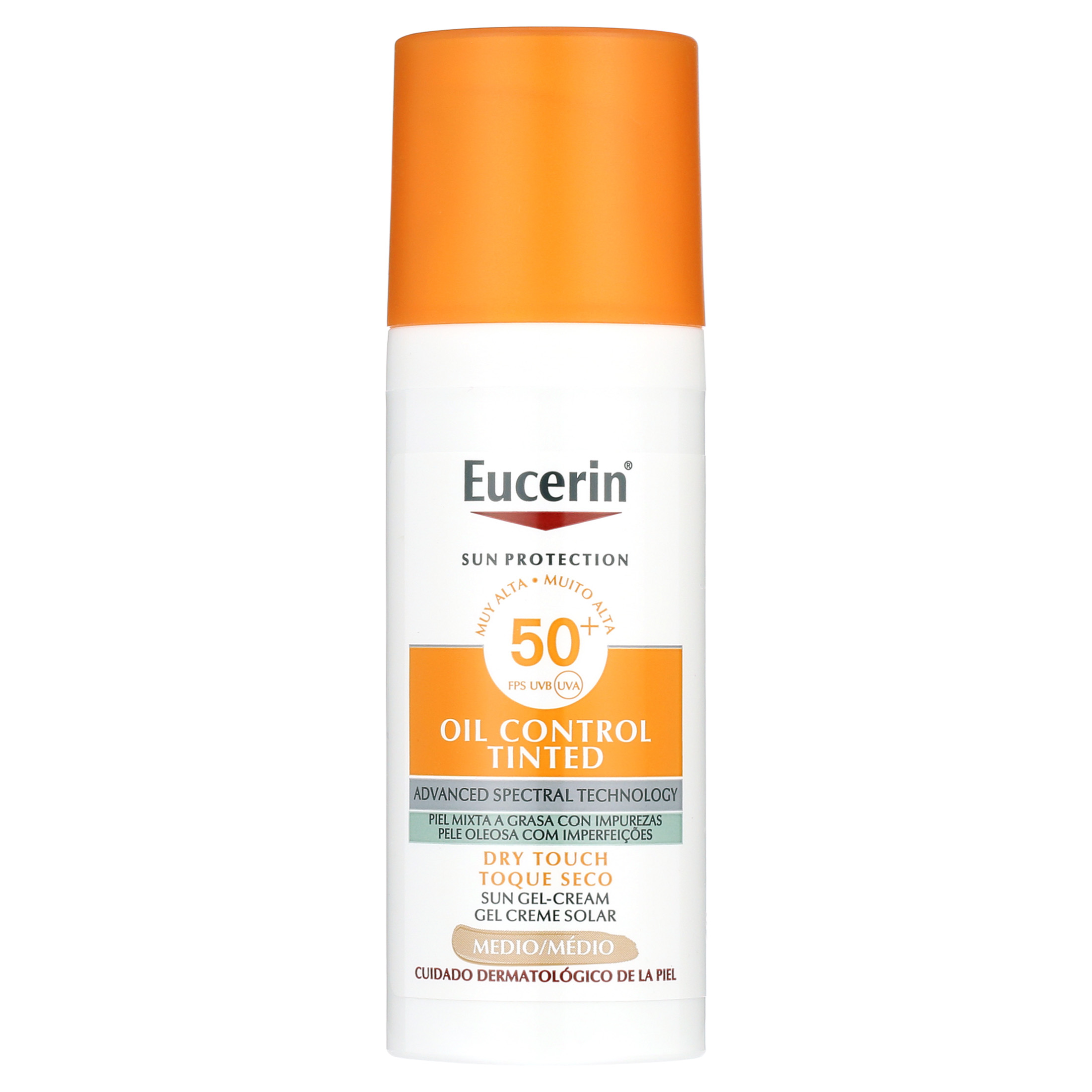 EUCERIN OIL CONTROL TINTED SUN GEL-CREAM SPF50+ MEDIUM 50ML Eucerin