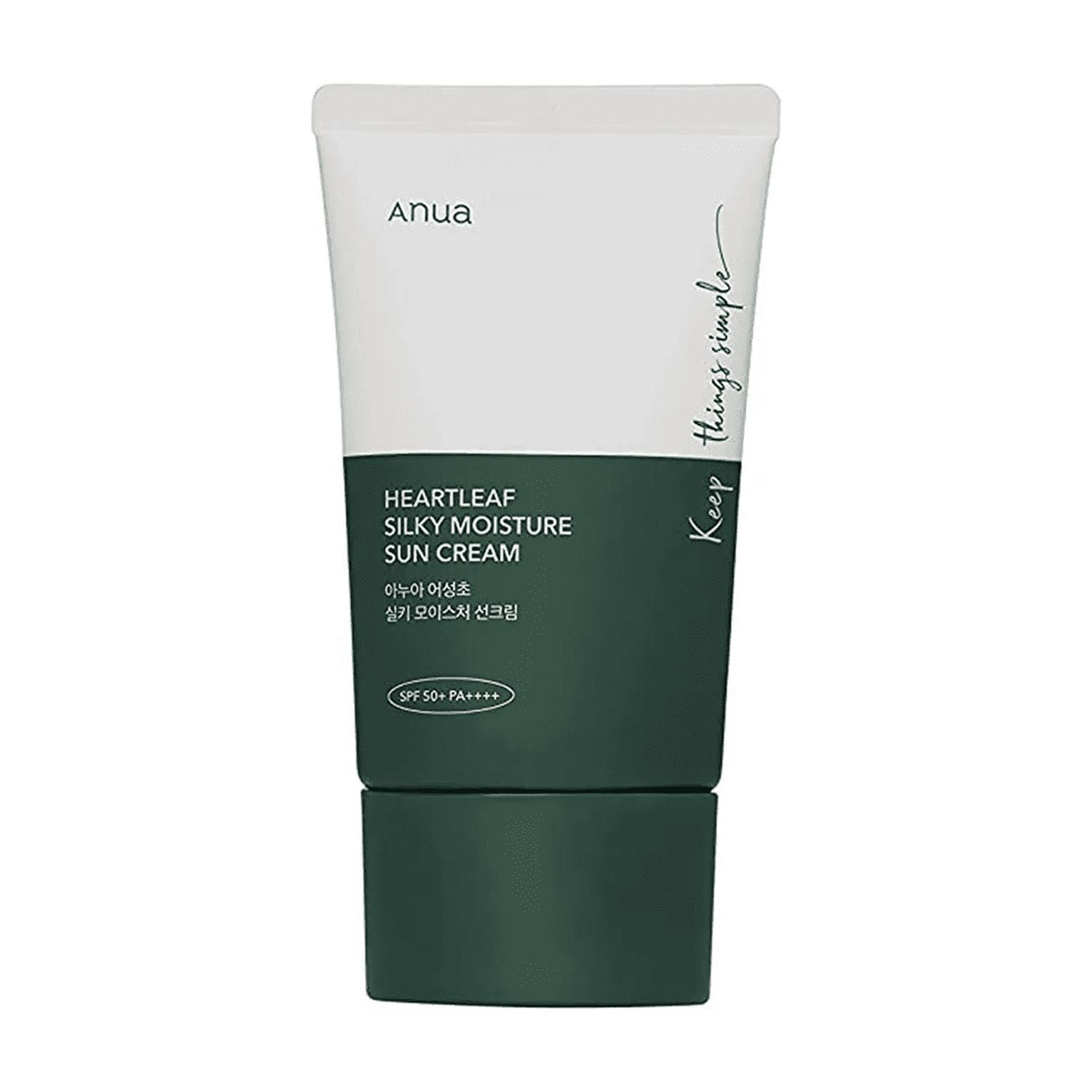 ANUA Heartleaf Silky Moisture Sunscreen, 50ml (1.69oz) Anua