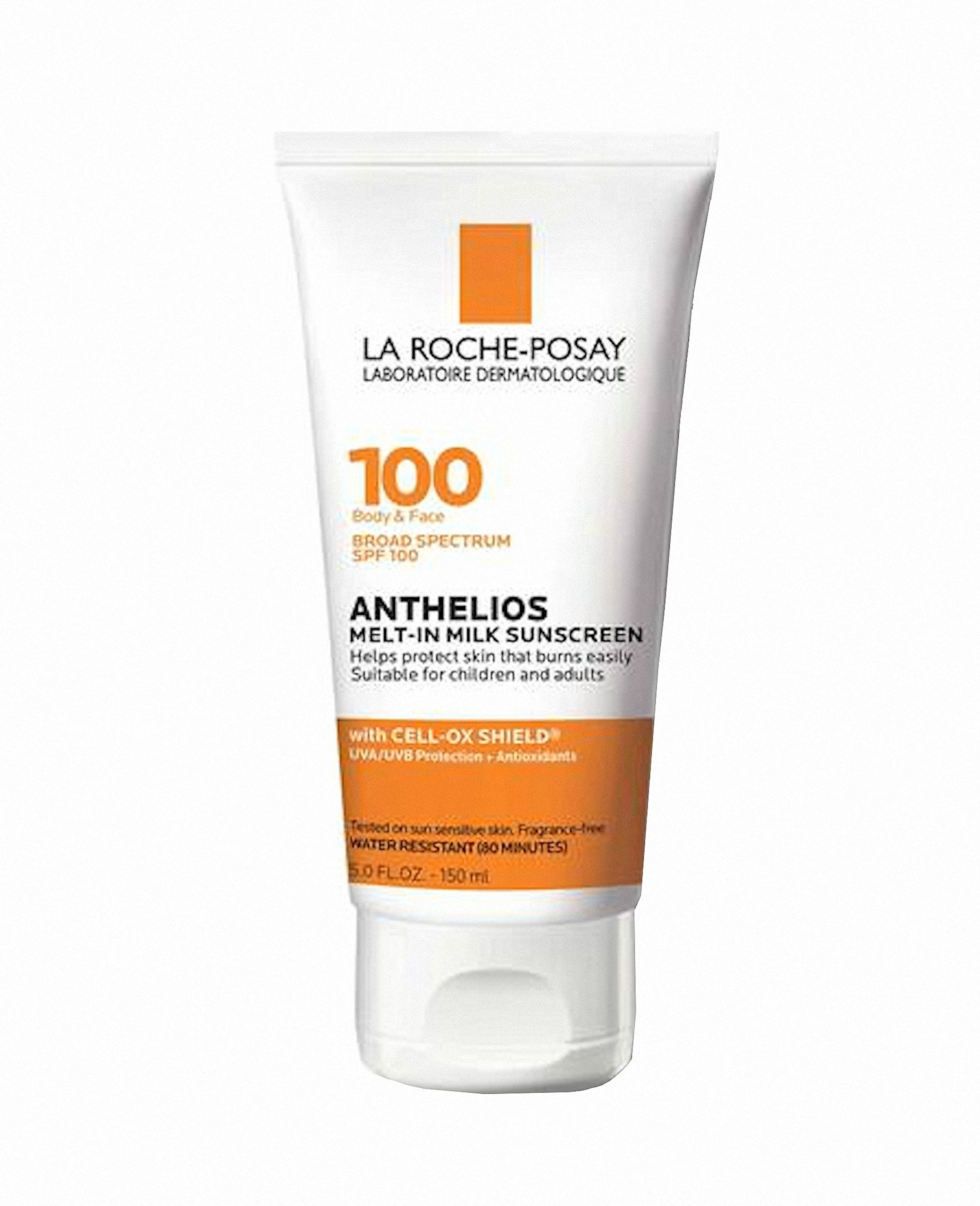 La Roche-Posay Anthelios 100 Melt-in Milk Sunscreen for Face and Body SPF 100 5.0 fl. oz. (150ml) La Roche-Posay