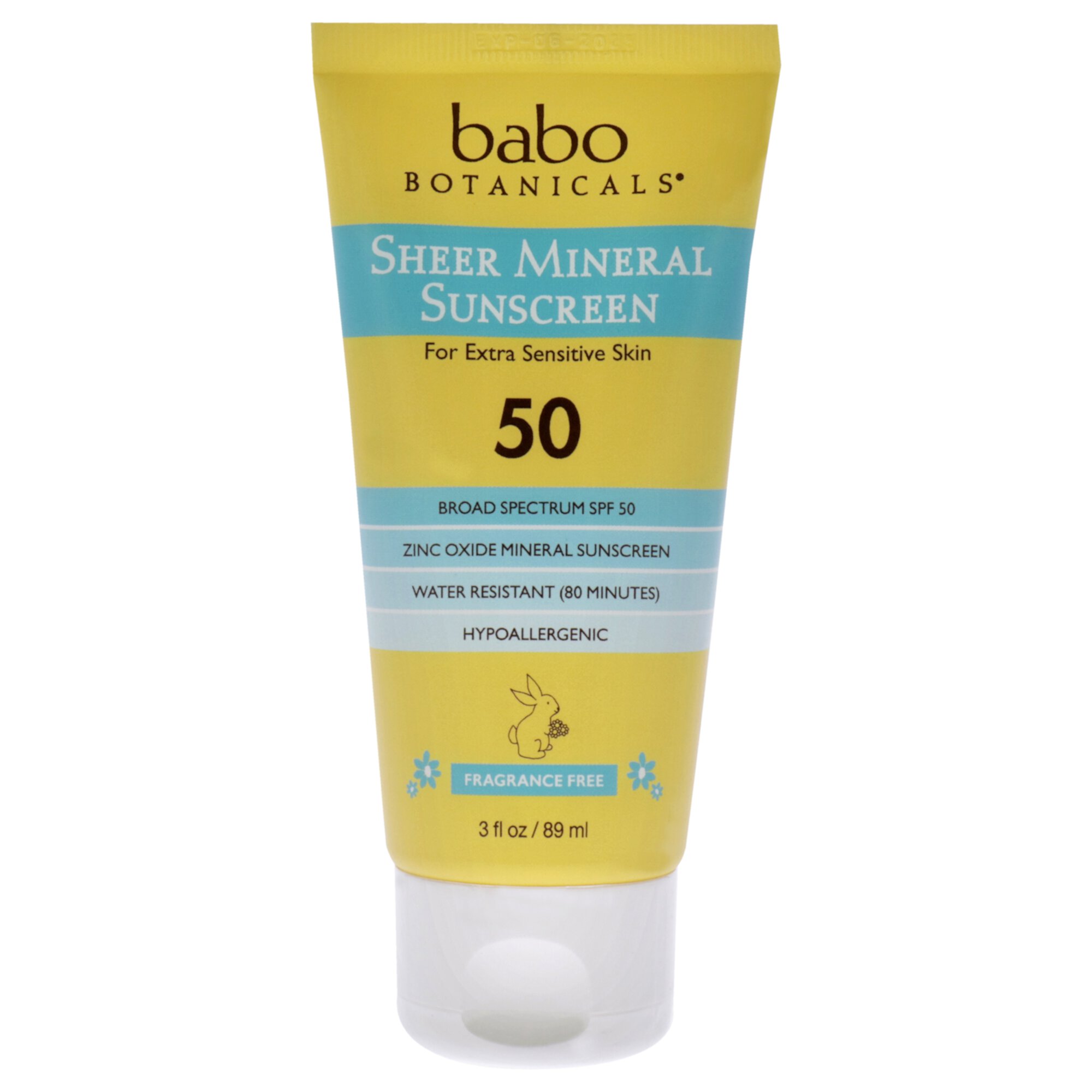 Babo Botanicals Sheer Mineral Sunscreen Lotion SPF 50 , 3 oz Sunscreen Babo Botanicals