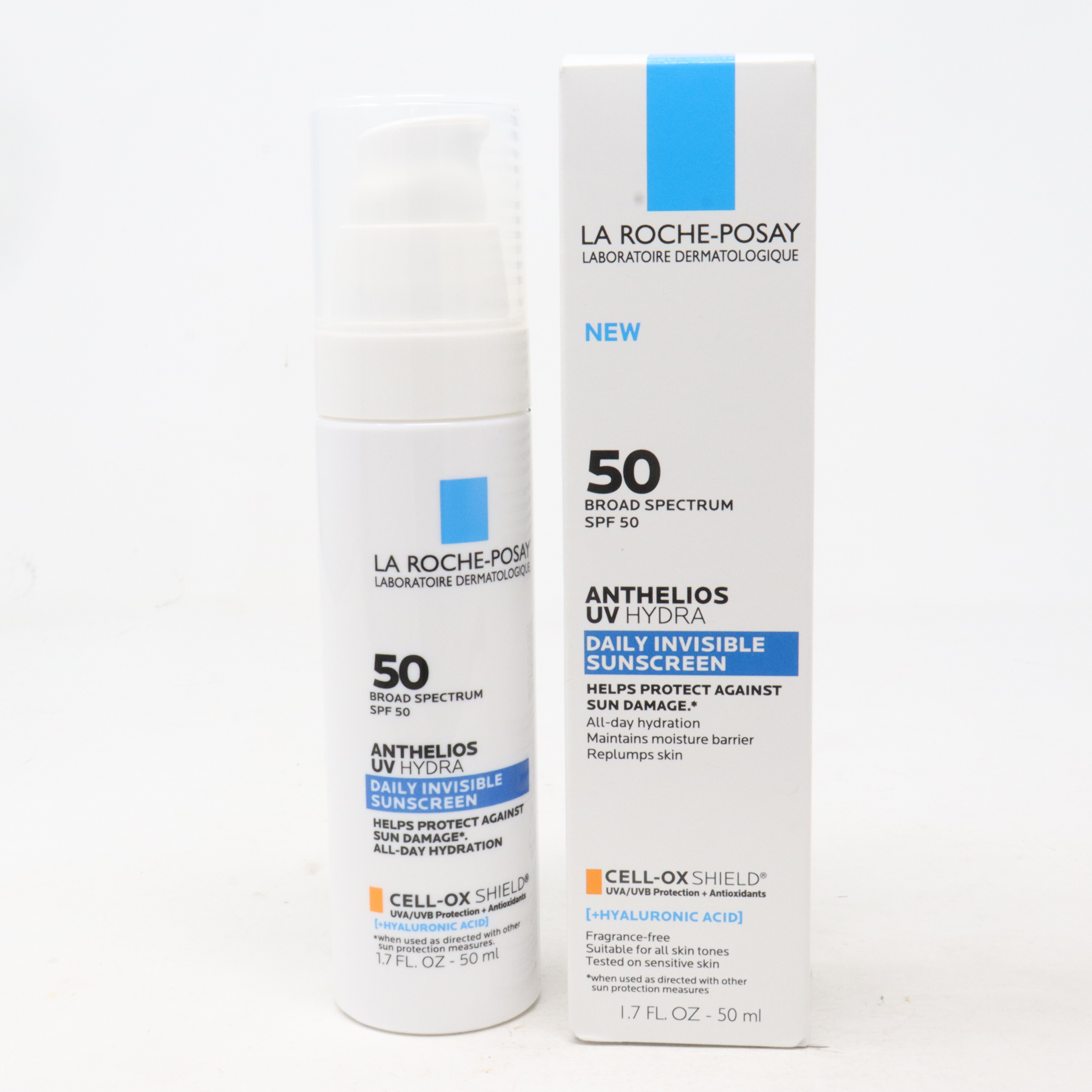 La Roche-Posay Anthelios UV Hydra Broad Spectrum SPF 50 Daily Invisible Sunscreen 1.7 fl oz (50ml) La Roche-Posay