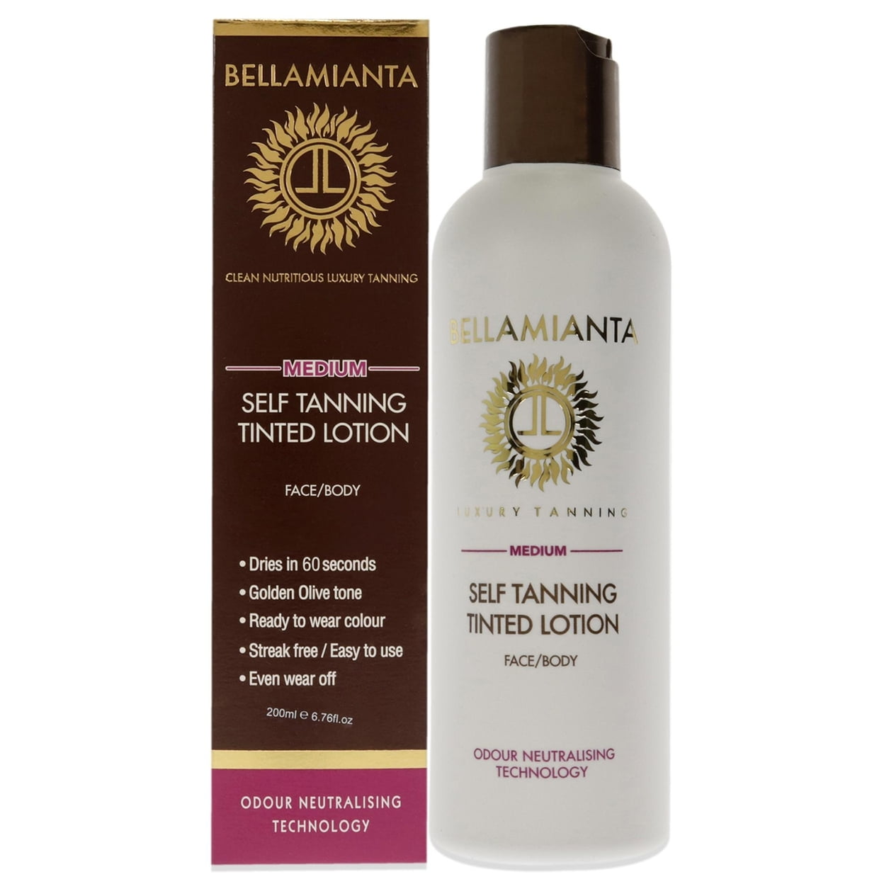 Bellamianta Self-Tanning Tinted Lotion - Dark - 6.76 oz Bellamianta