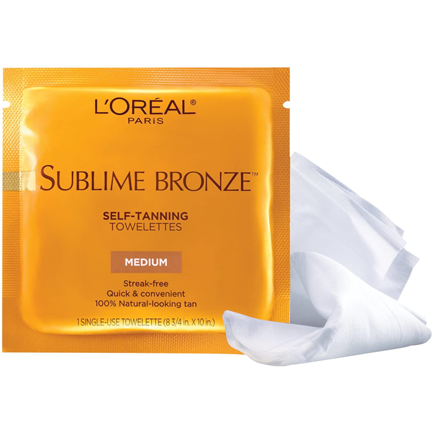 Loreal Paris Sublime Bronze Self-Tanning Towelettes For Body, 6 Ct L'Oréal Paris