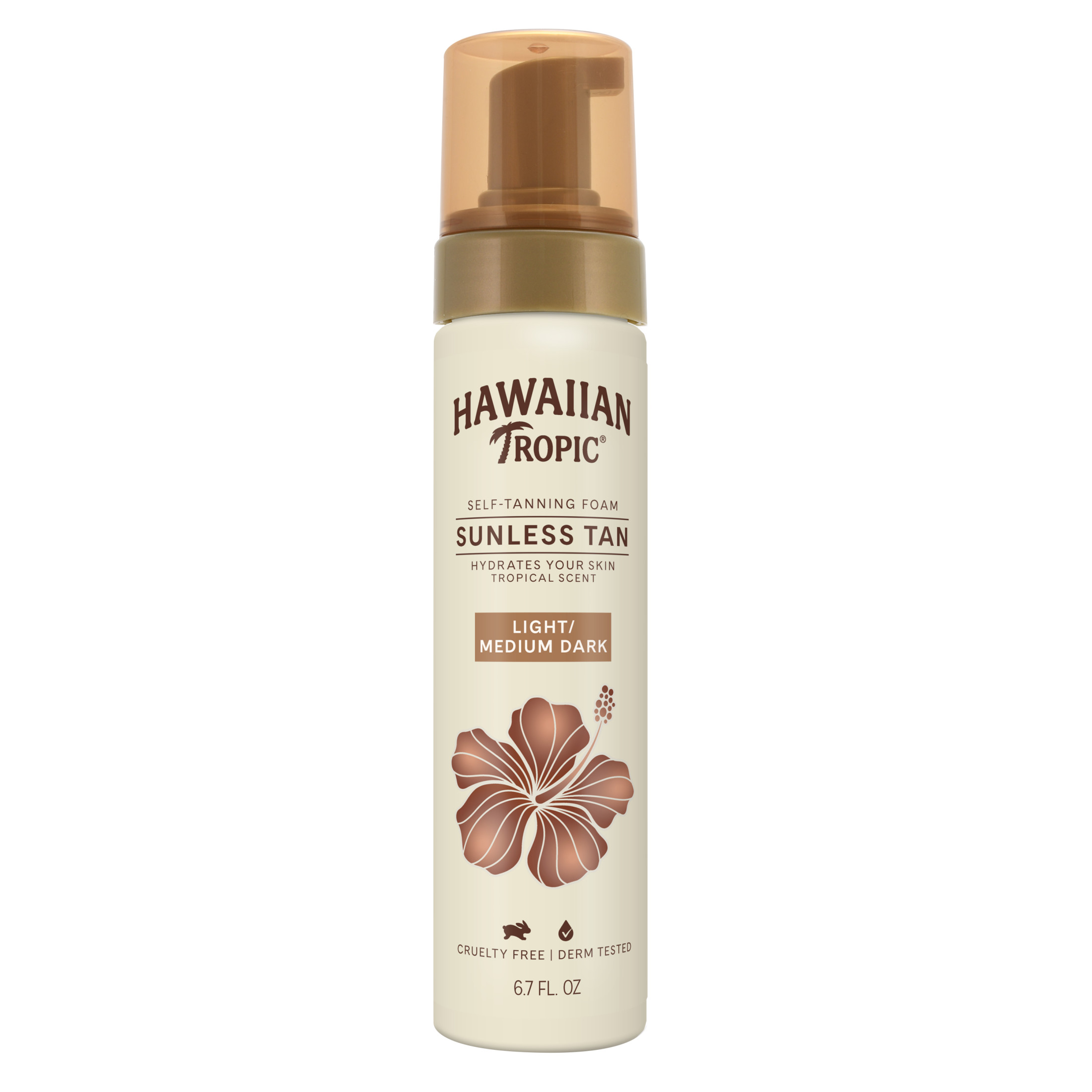 Hawaiian Tropic Sunless Tan Light/Medium Self-Tanning Foam, 6.7oz Hawaiian Tropic