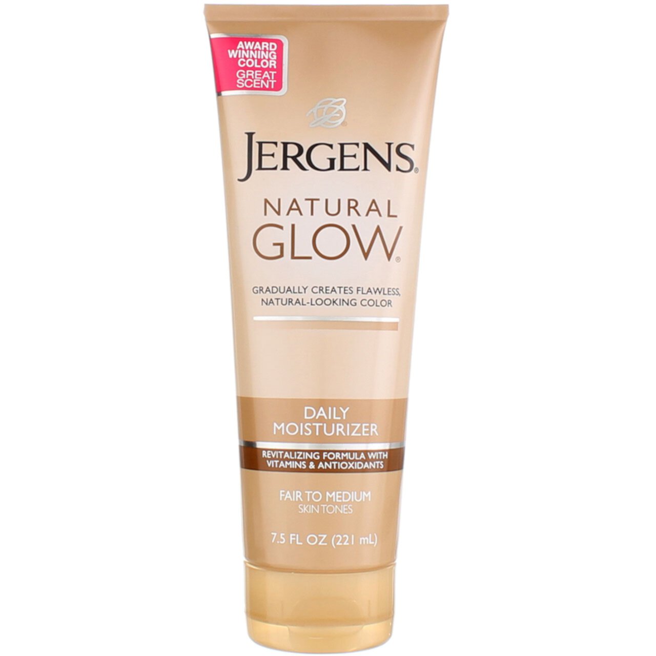 Jergens Natural Glow Daily Moisturizer Fair to Medium Skin Tones, 7.5 oz, 2 Pack Jergens