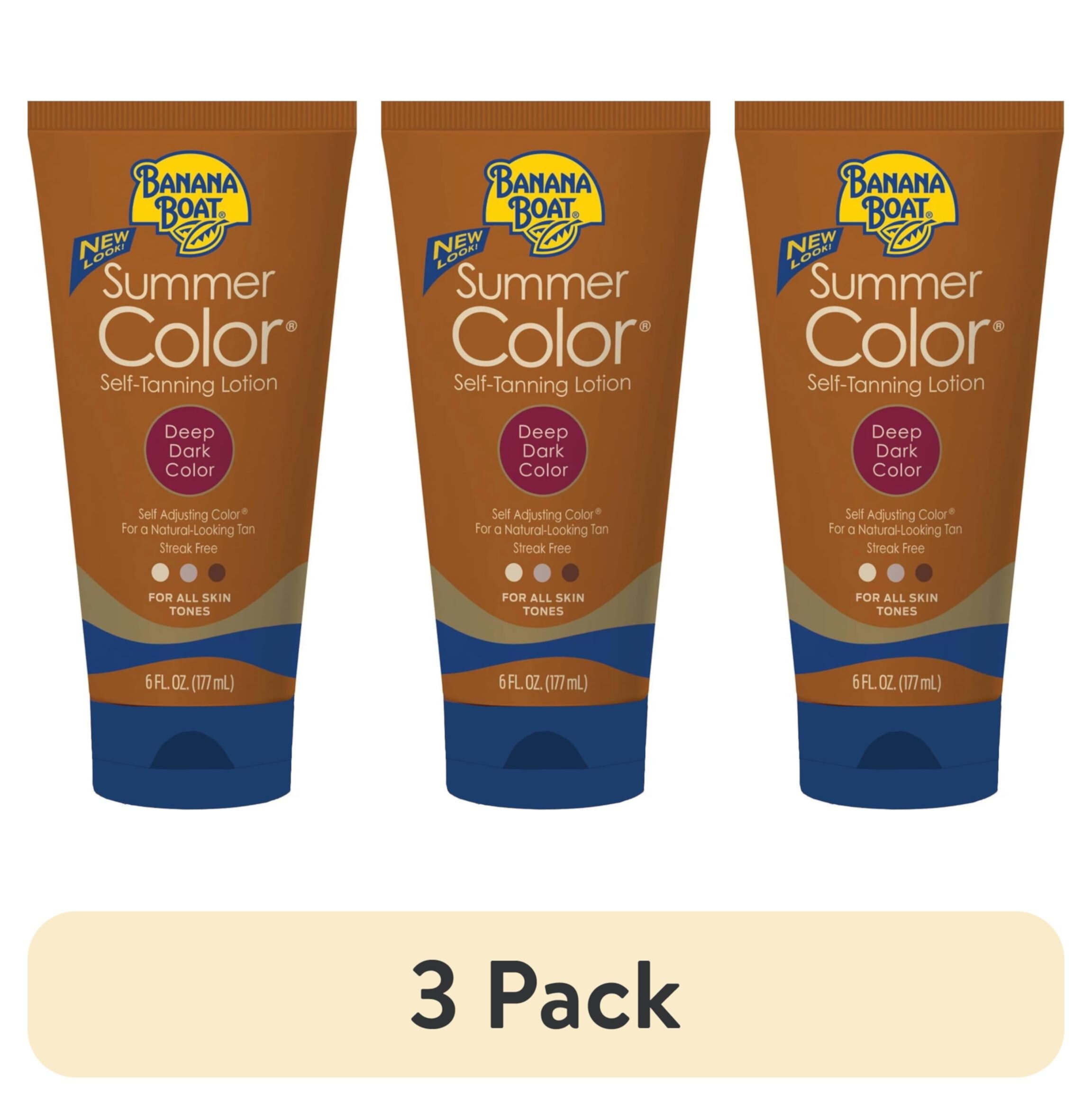 Banana Boat Summer Color Self-Tanning Lotion, Deep Dark Color 6 oz Tube BANANA BOAT