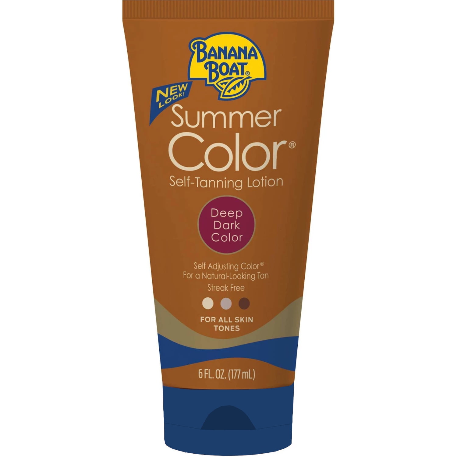 (3 pack) Banana Boat Summer Color Self-Tanning Lotion, Deep Dark Color 6 oz Tube BANANA BOAT