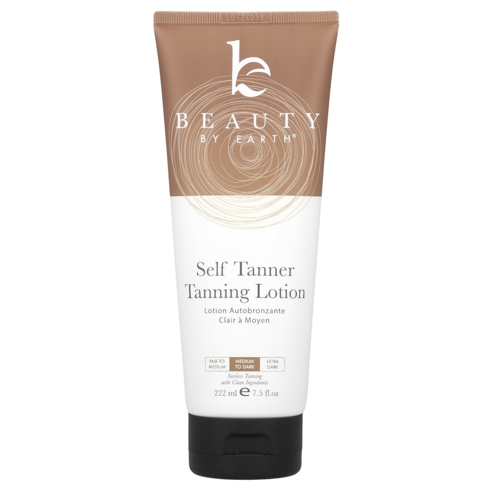 Beauty by Earth Self Tanner - Made with Organic Aloe Vera & Shea Butter, Sunless Tanning Lotion and Bronzer Buildable Light, Medium or Dark Tan for Natural Looking Fake Tan (2 Tube) Beauty By Earth