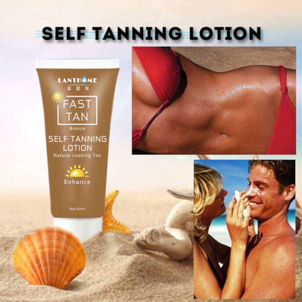 Banzch Tanning Lotion，Body Sunscreen Self Hand Sun Tan Tanning Enhance Lotion Banzch