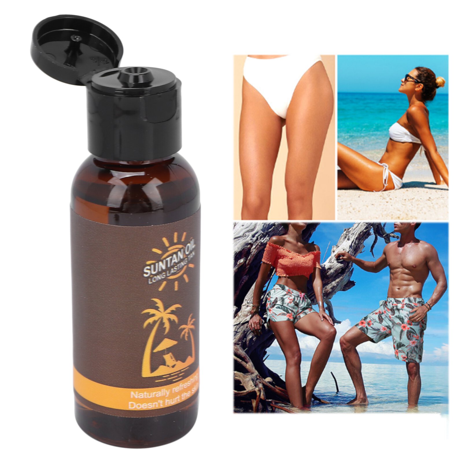 Fyydes Self Tanning Drops Body Sunless Long Lasting Tan Suntan Oil Body Face Self Tanner 35ml Mgaxyff