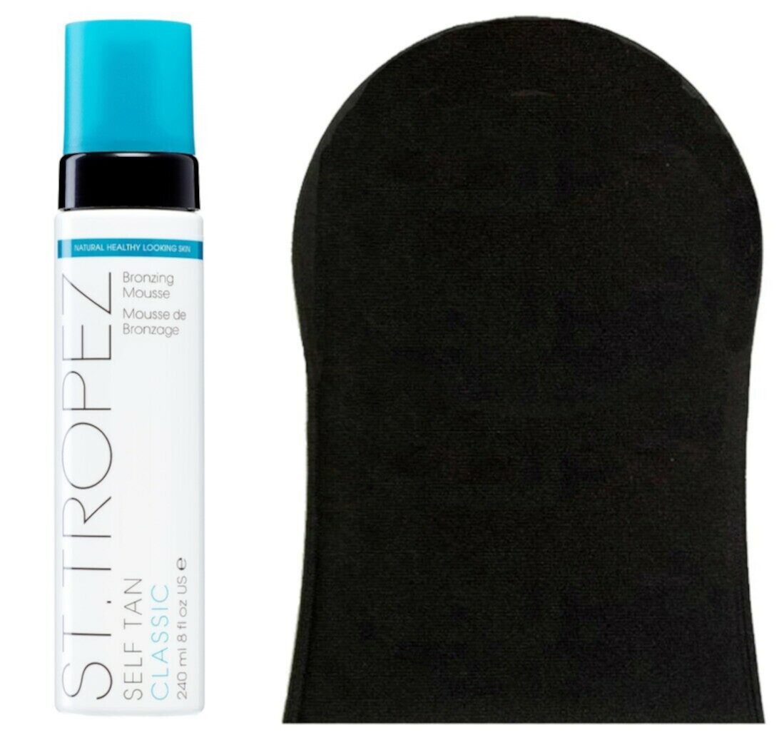 St. Tropez Self Tanning Classic Bronzing Mousse 8 oz w/ Free Applicator Mitt St. Tropez