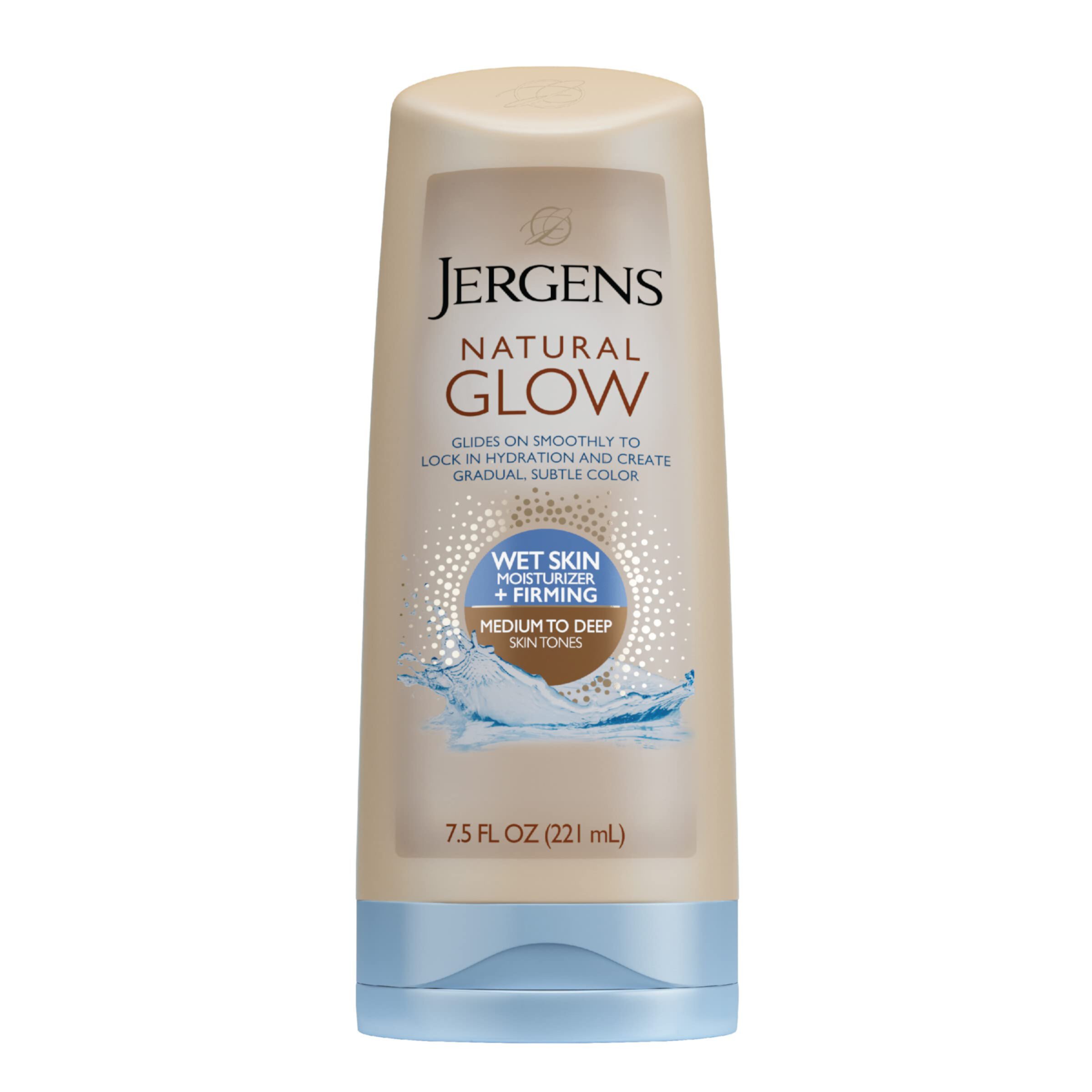 Jergens Natural Glow +FIRMING CI30 In-shower Self Tanner Sunless Tanning for Medium to Deep Skin Tone, Anti Cellulite Firming Body for Gradual and Natural-Looking Fake Tan, 7.5 Ounce Visit the Jergens Store