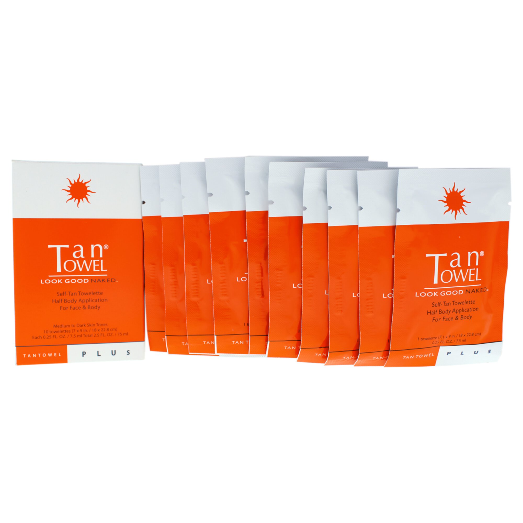 Tan Towel Self-Tan Towelette, 10 each Tan Towel