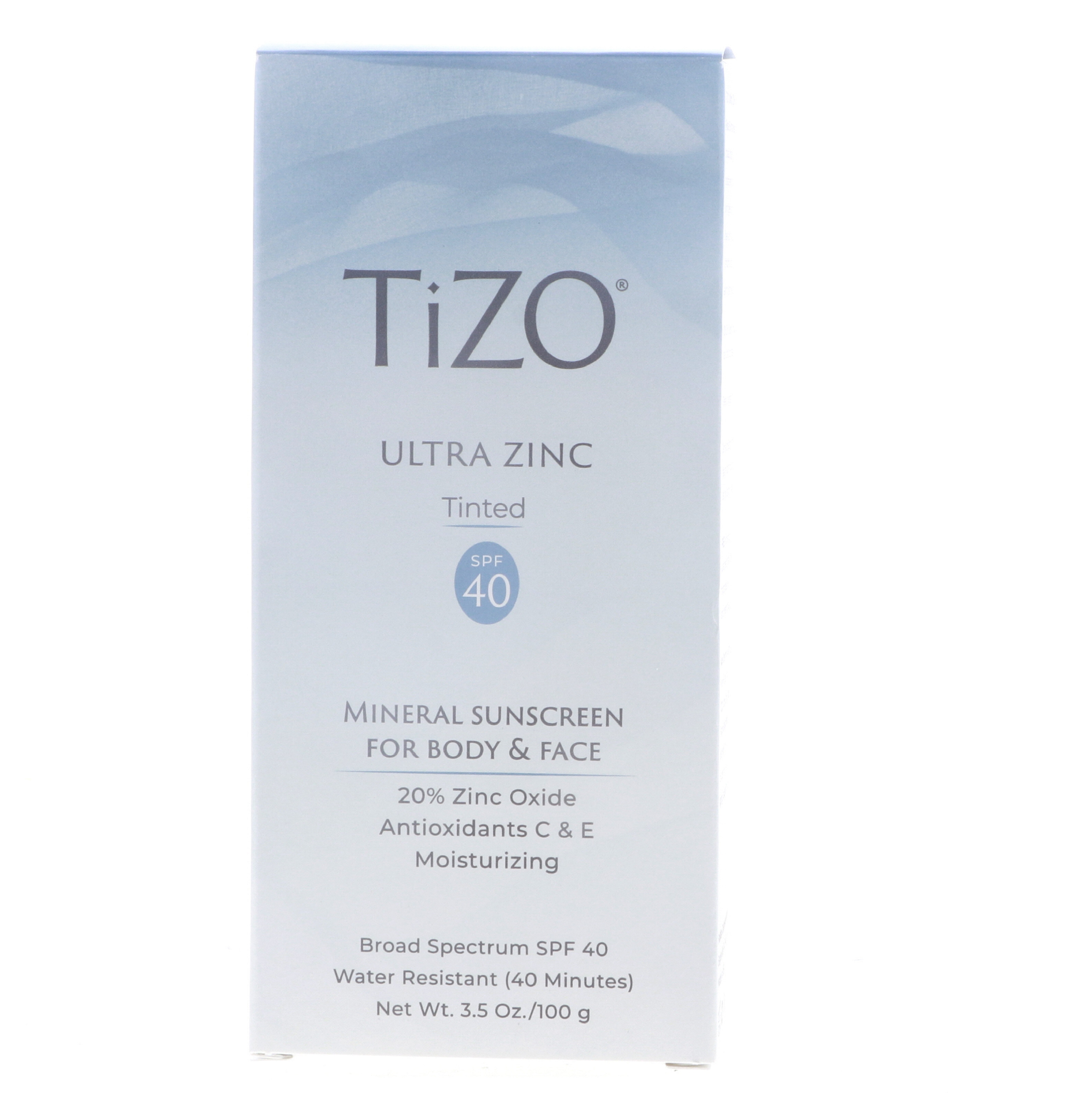 TIZO Ultra Zinc Body & Face Sunscreen Tinted SPF40, 3.5 oz Tizo