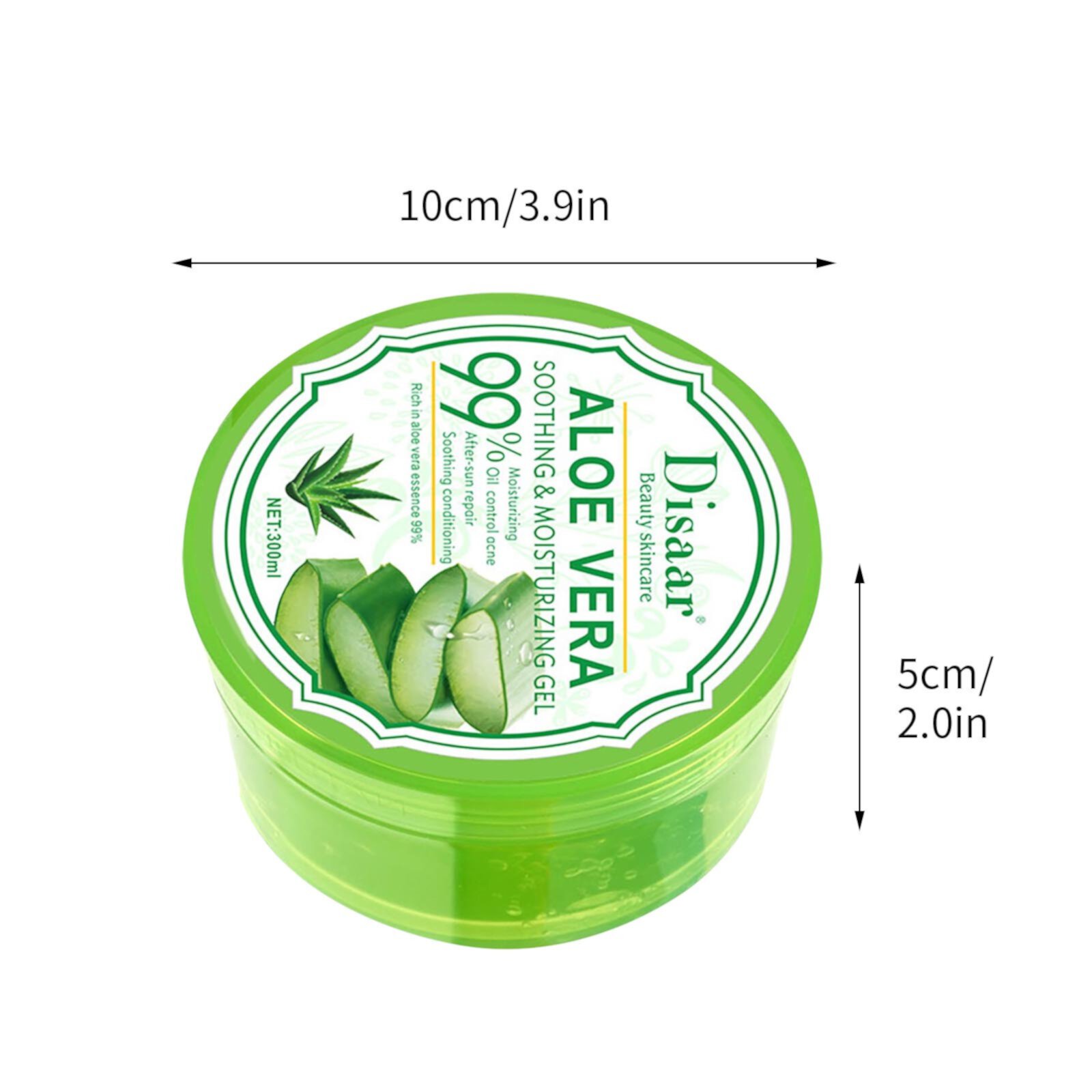 Barsme The New Soothing And Moisturizing Aloe Gel Moisturizes And Hydrates 99% Of The Skin, With Large Capacity. Aloe Gel 300ML Barsme