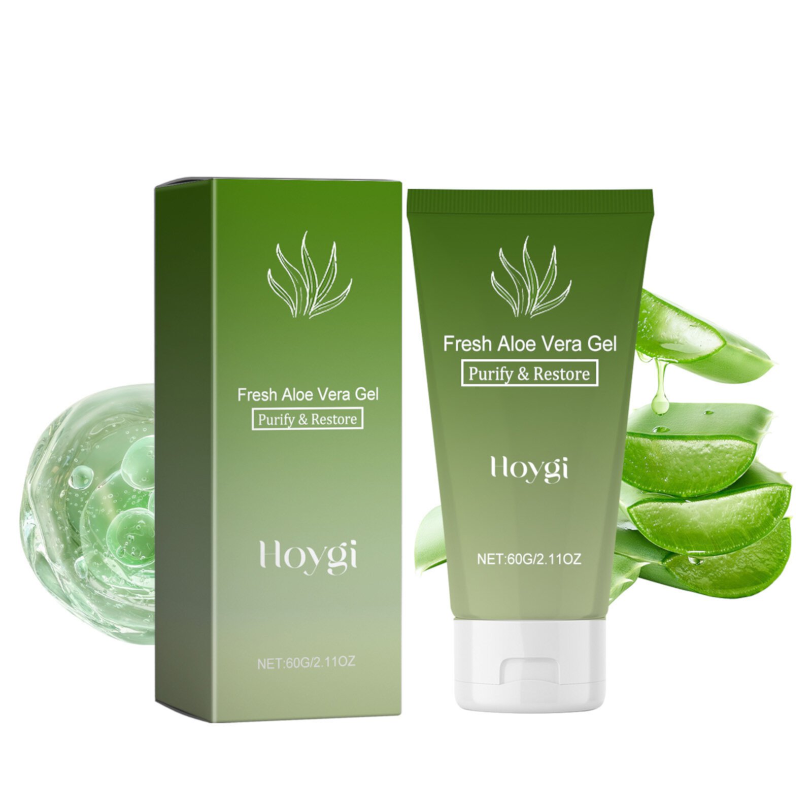 Deals Up to 50% Off! Fresh Aloevera Gel Refreshing And Hydrating Aloevera Gel For Face And Body For Cool Soothing Instant Relief On Skin And Sunburn 60g Christmas Gifts for Women FSTDelivery