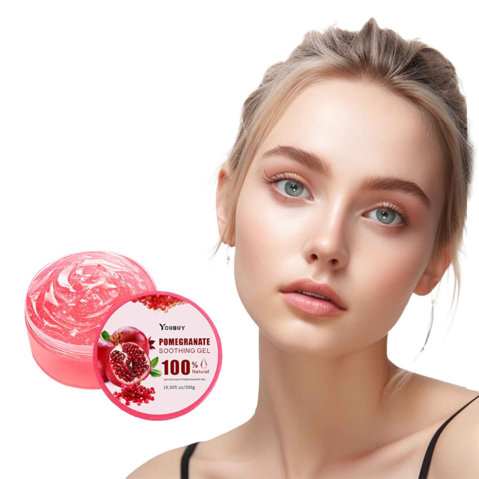 FSTDelivery Beauty & Grooming Savings! Pomegranate Gel Light Acnes Afters Sunburn Repair Moisturizing Moisturizing Moisturizing Gel Cream 300ML Birthday Gifts for Women FSTDelivery