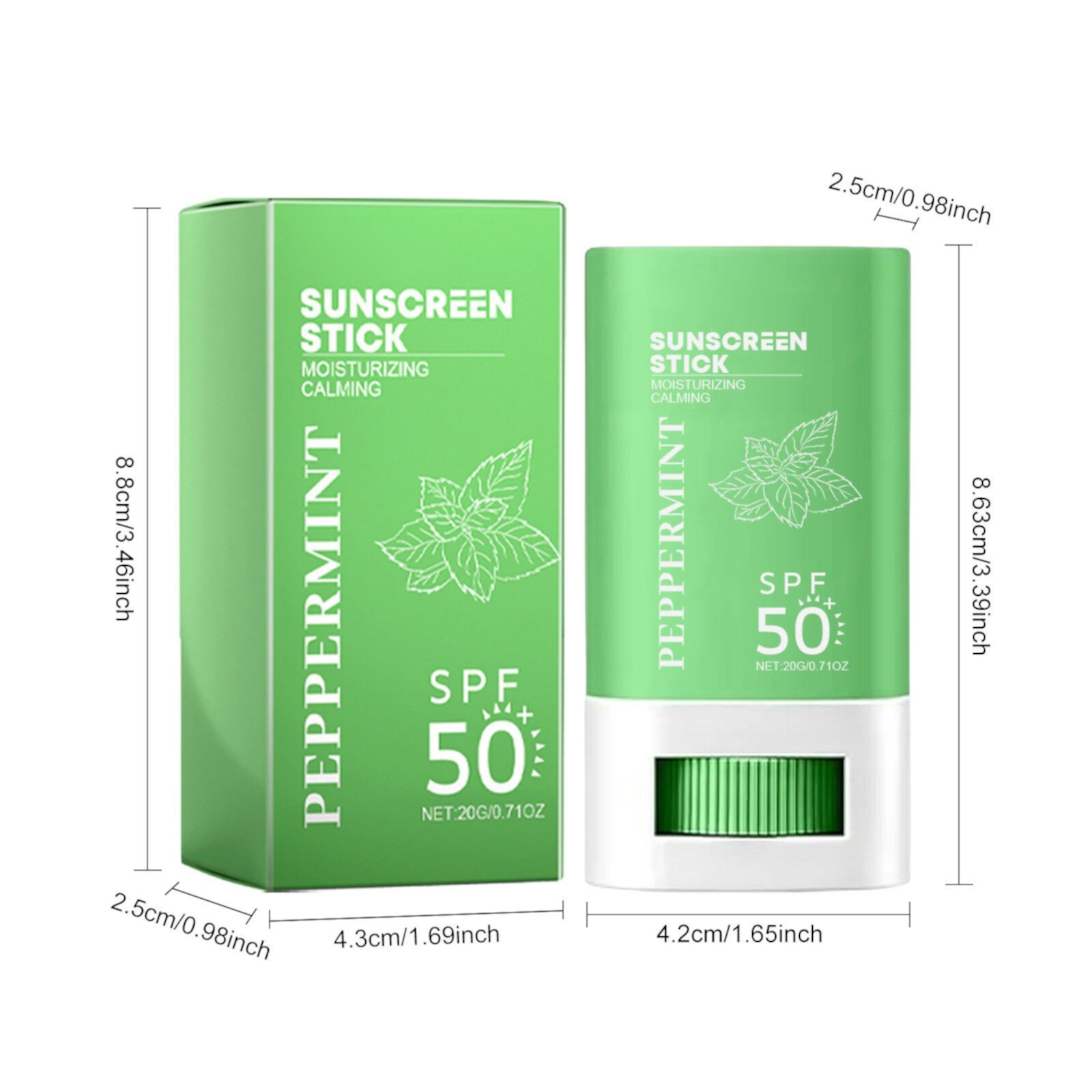 HMPEAIIY Summer Mint Sun Protective Gel Refreshing Non Sticky Skin Oil Controlling Protective Sun Protective Face Sunblock Korean Skin Script Moisturizer HMPEAIIY